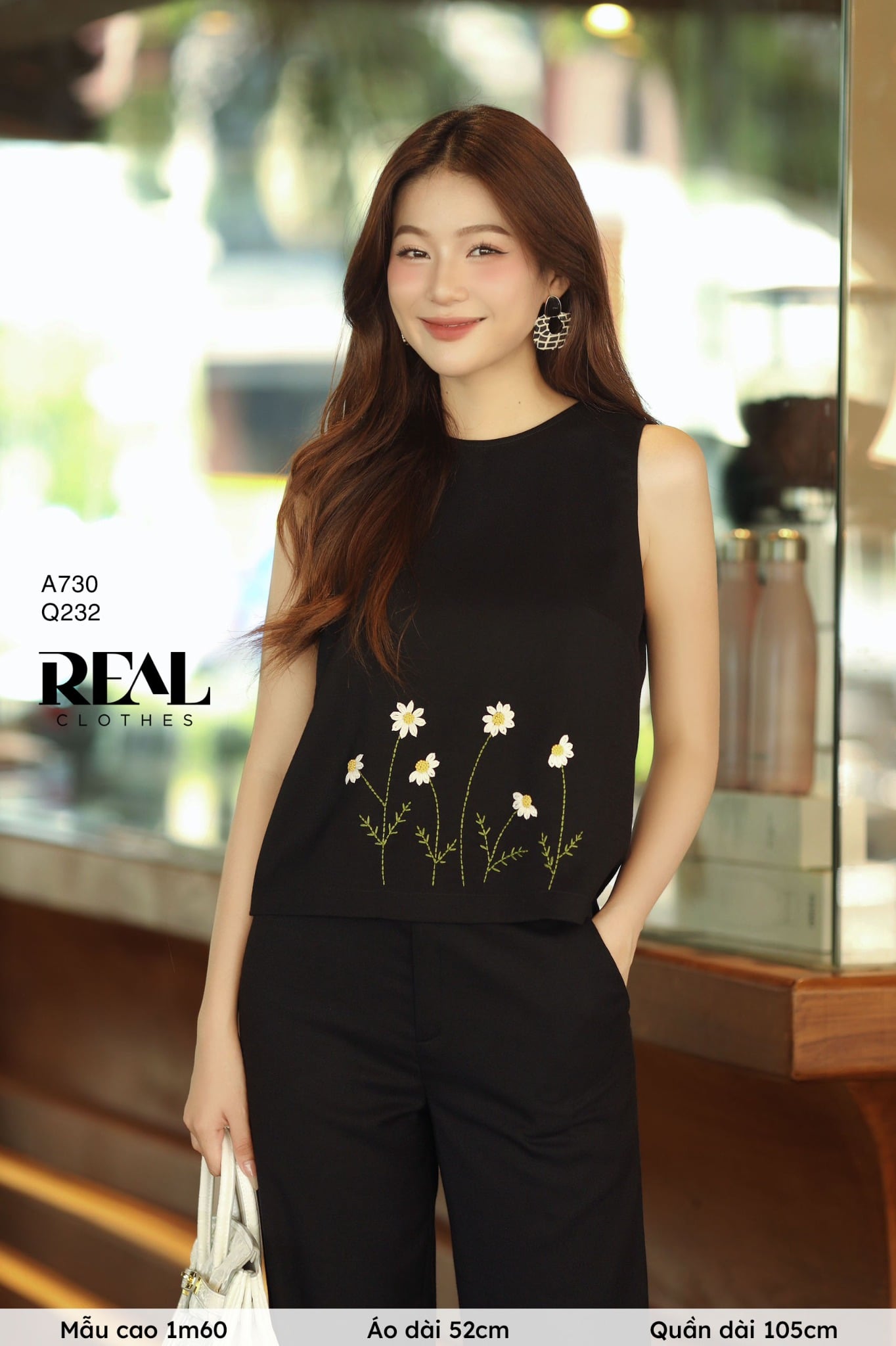 Áo linen thêu tay SALE