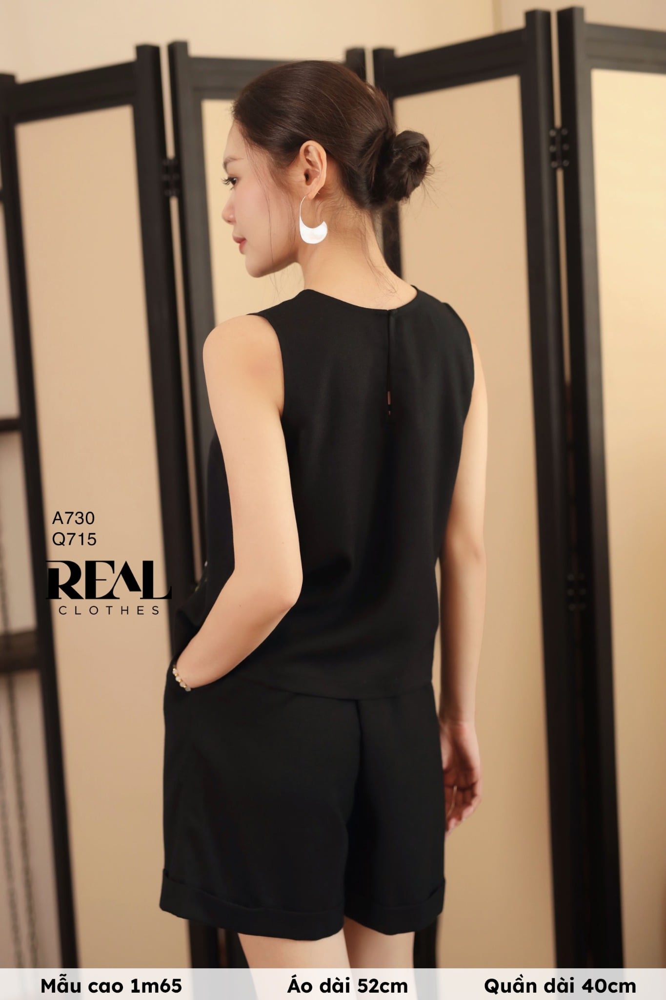 Quần short lưng thun linen SALE