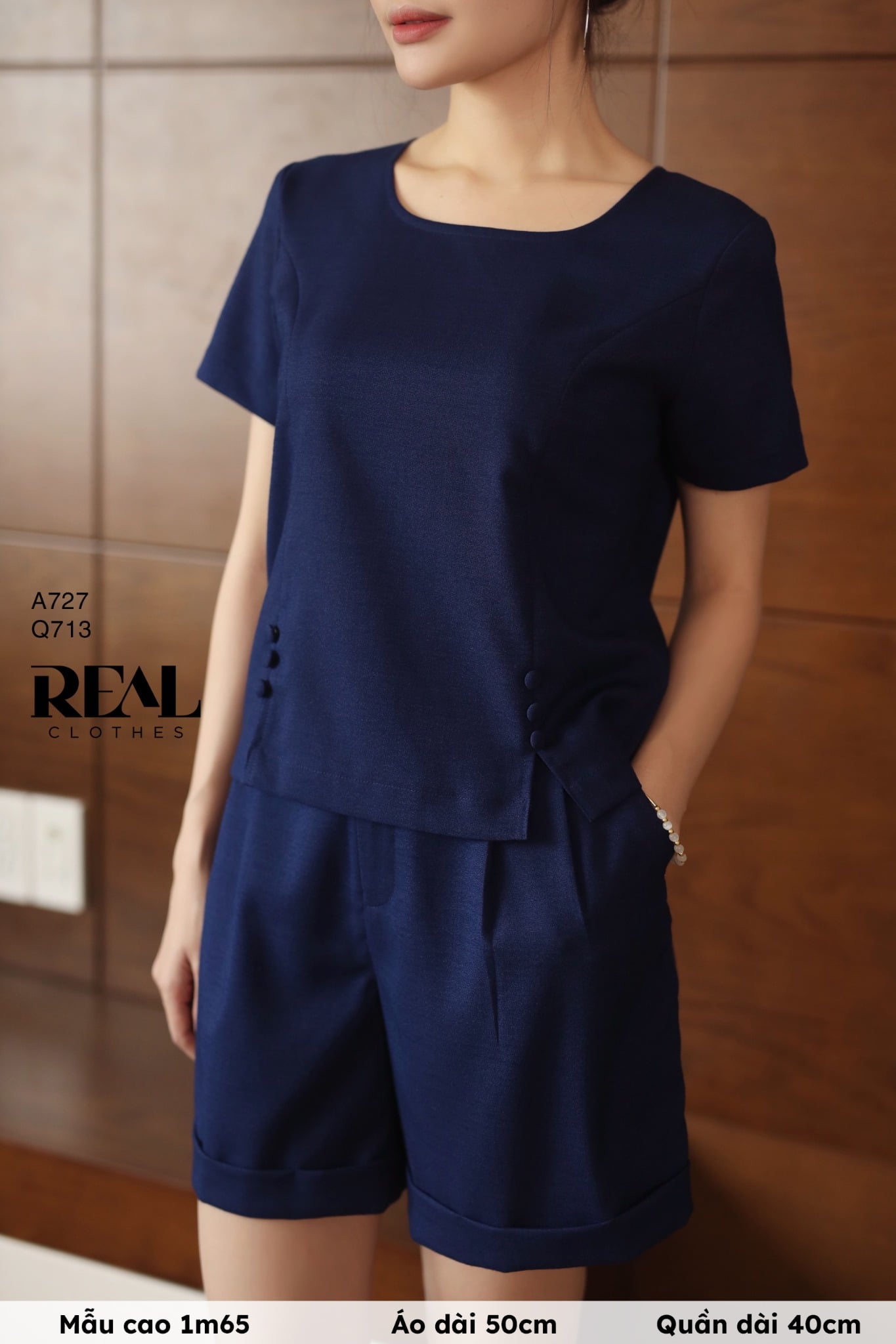 Quần short lưng thun linen SALE