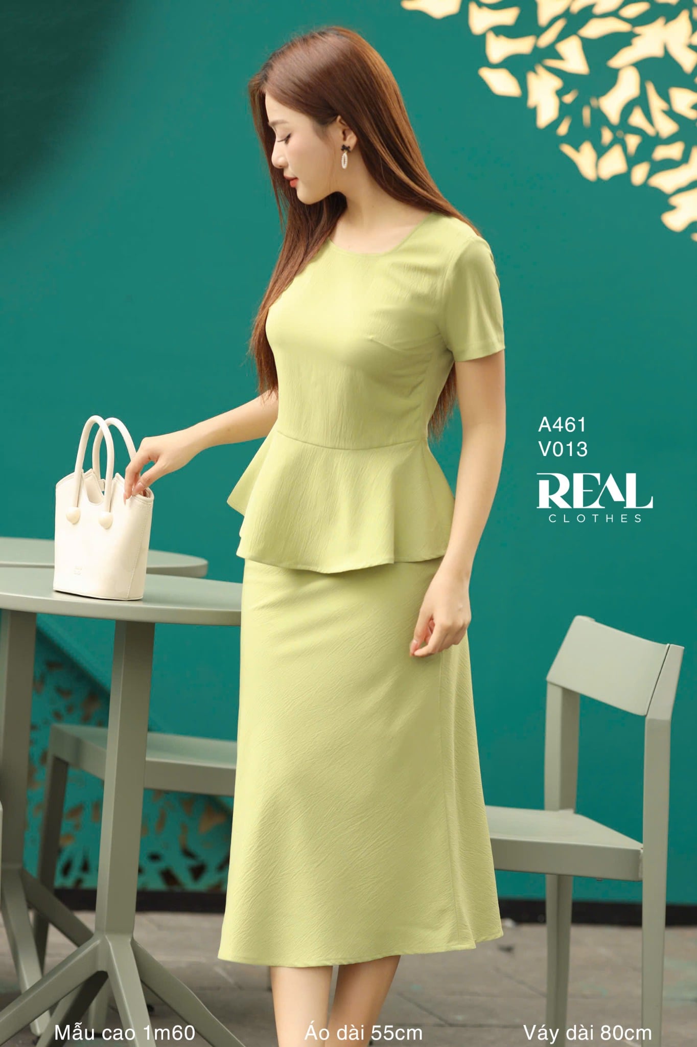 Áo peplum tay đủ SALE