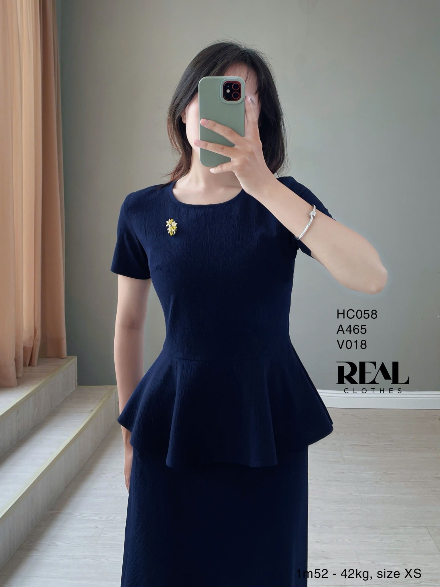 Áo peplum tay đủ SALE