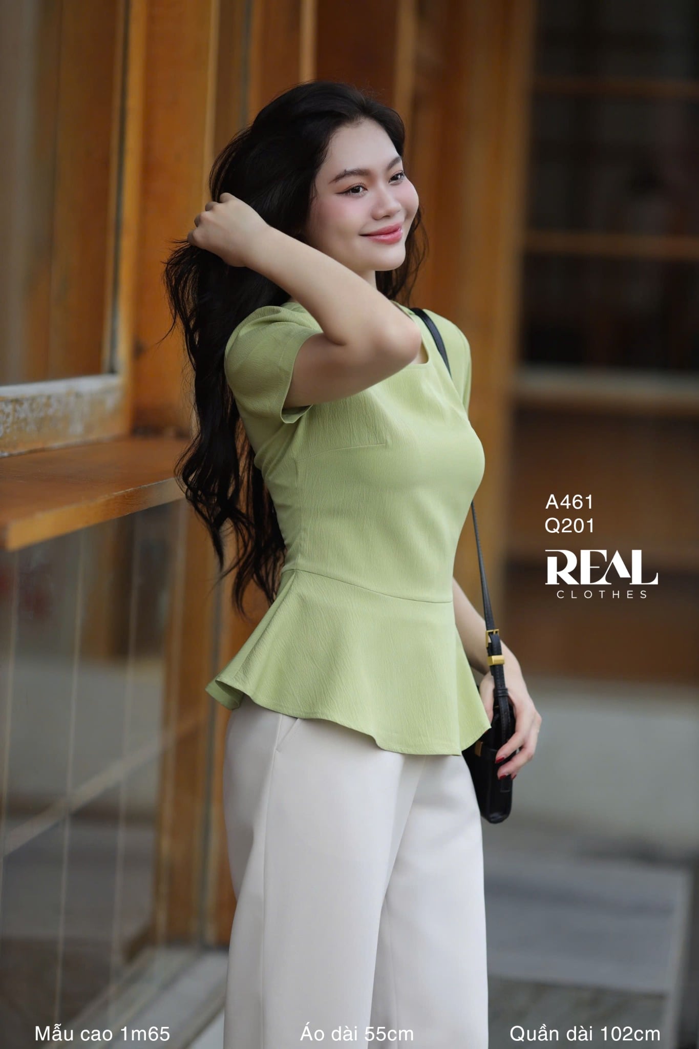 Áo peplum tay đủ SALE