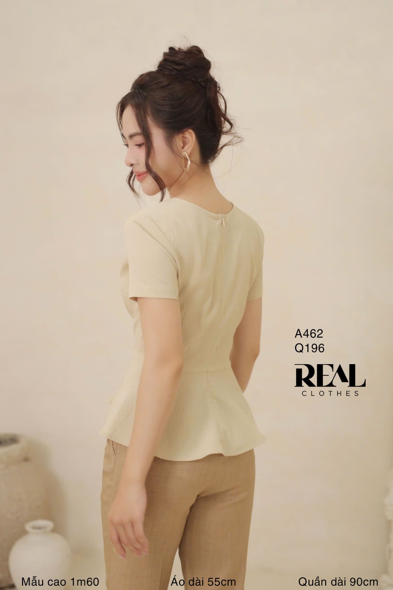 Áo peplum tay đủ SALE