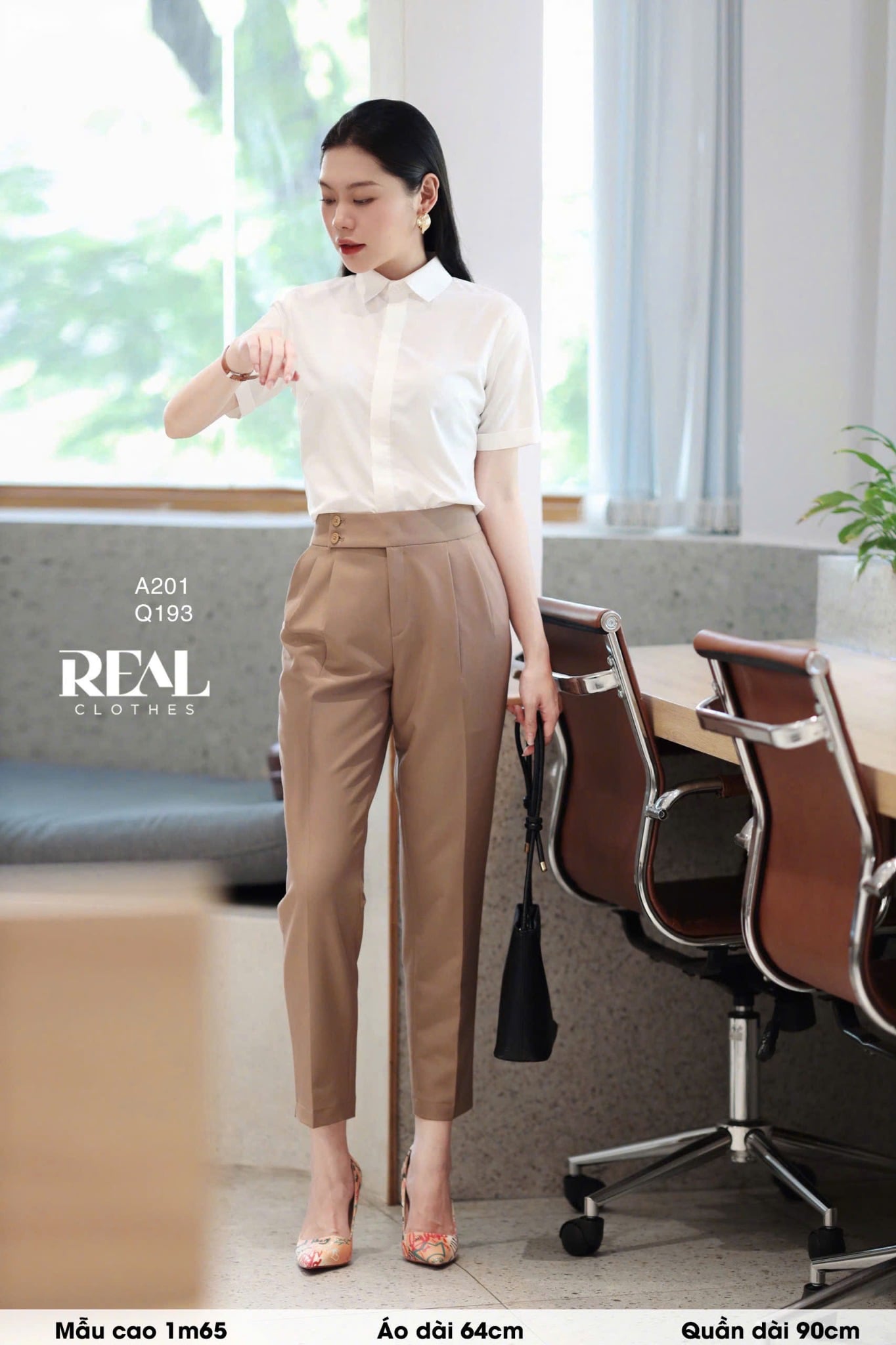 Sơ mi lụa sồi tay đủ