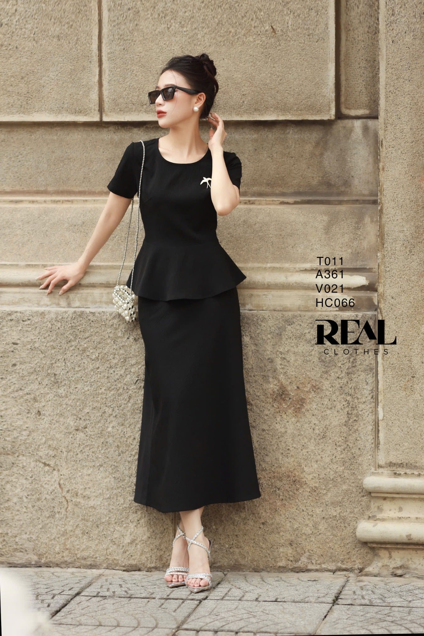 Áo peplum tay đủ SALE