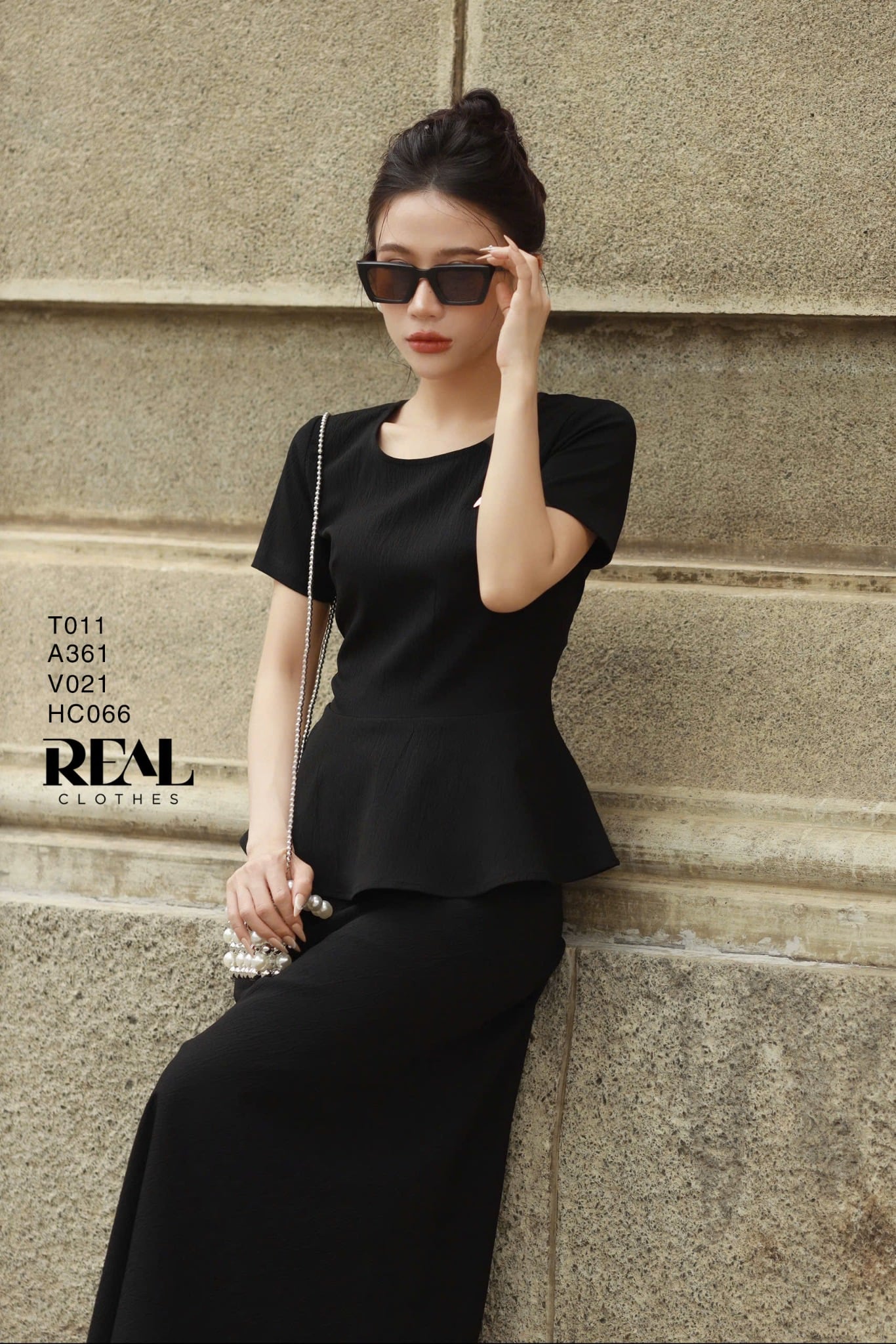 Áo peplum tay đủ SALE