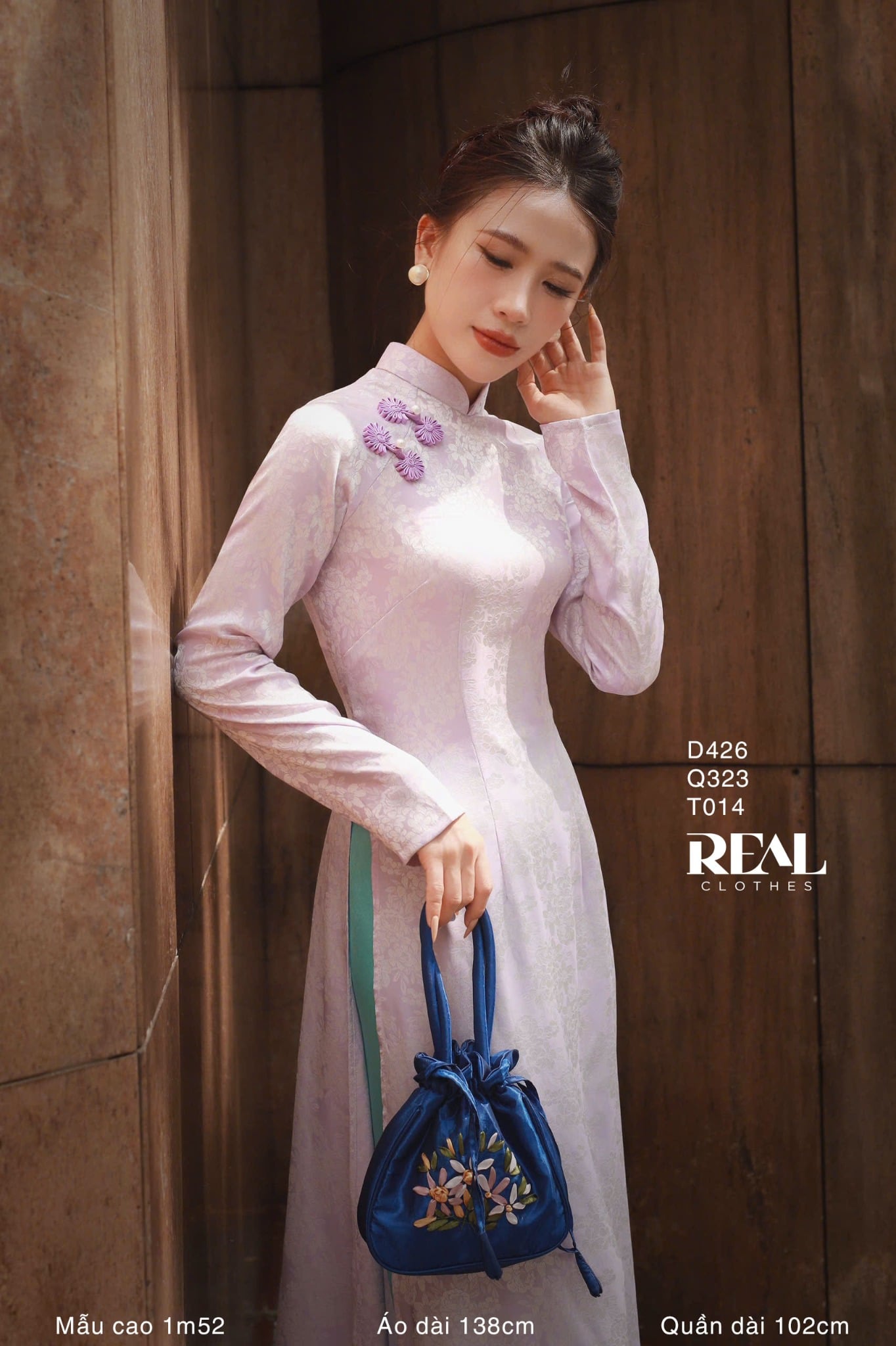 Áo dài truyền thống Nhã An tay dài