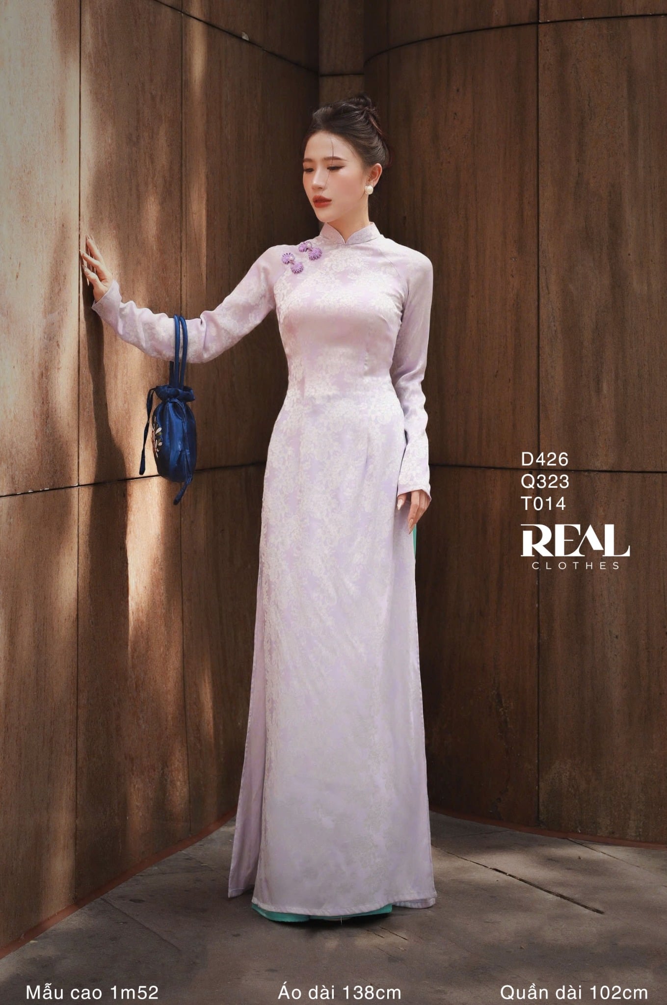 Áo dài truyền thống Nhã An tay dài