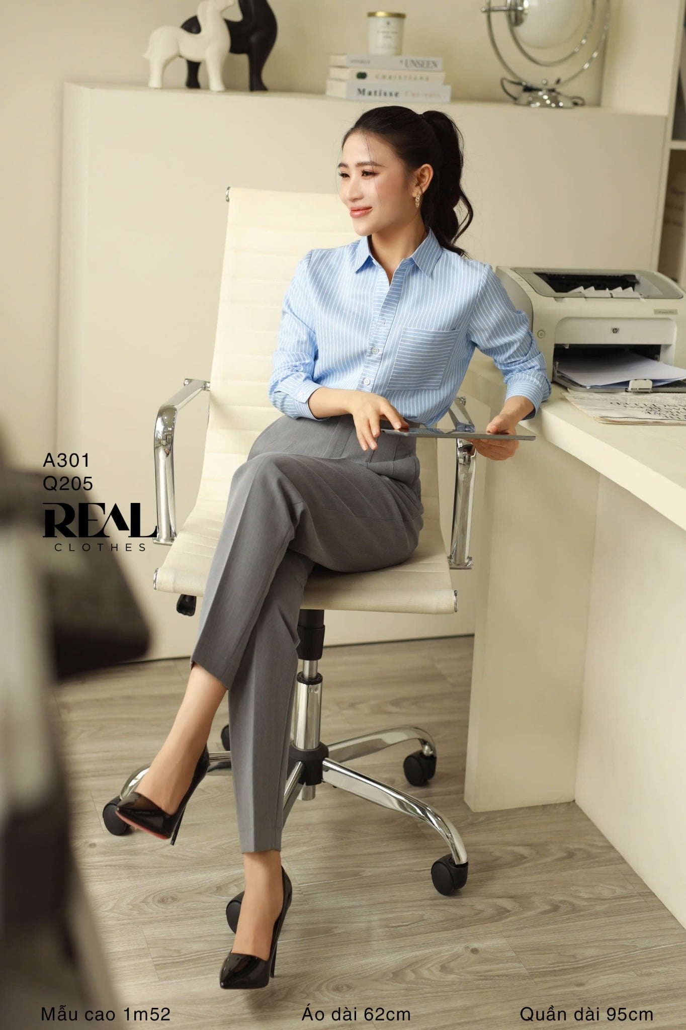 Sơ mi túi sọc