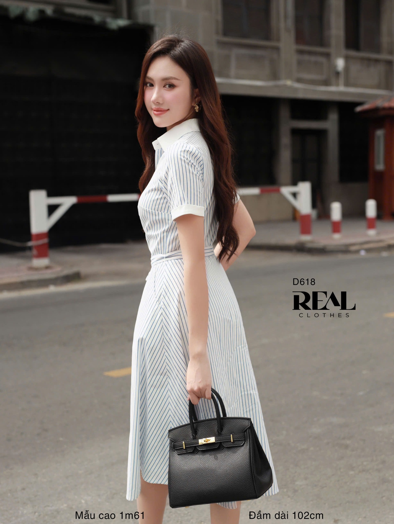 Đầm sơ mi xòe SALE