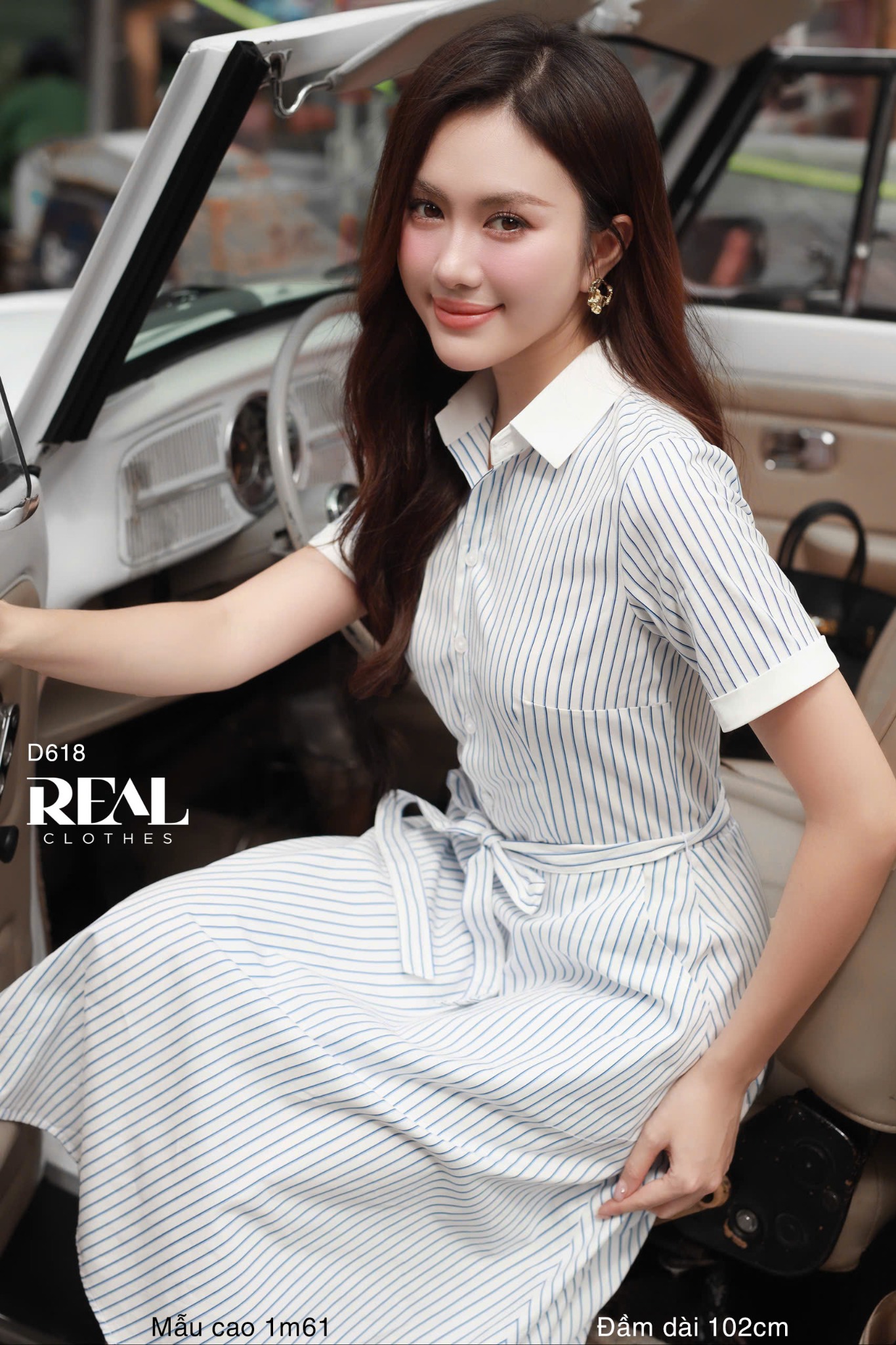 Đầm sơ mi xòe SALE