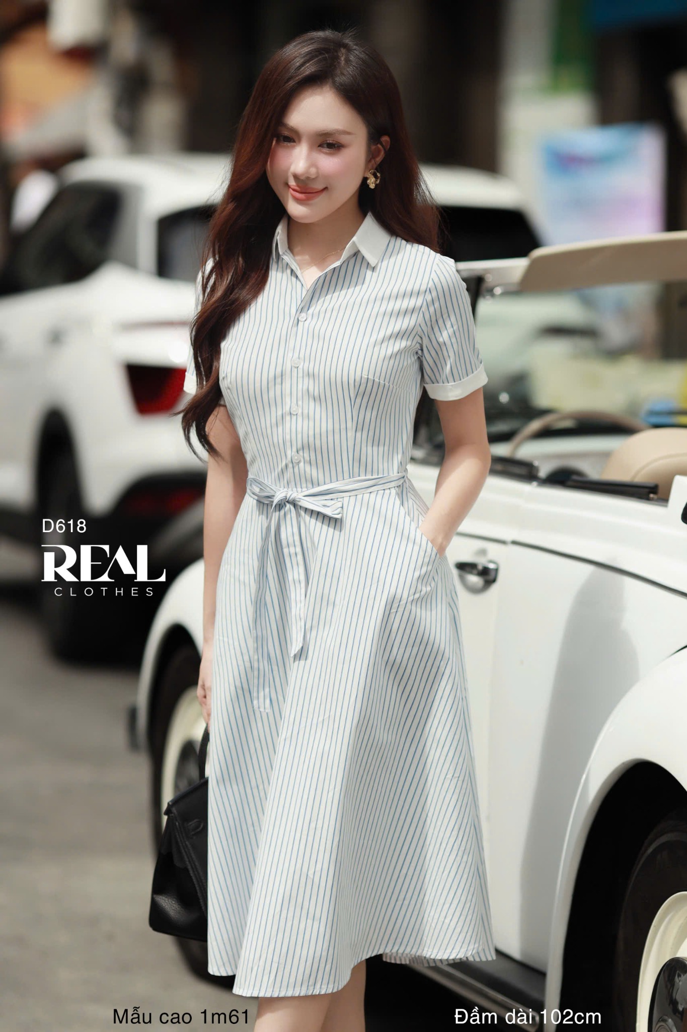 Đầm sơ mi xòe SALE