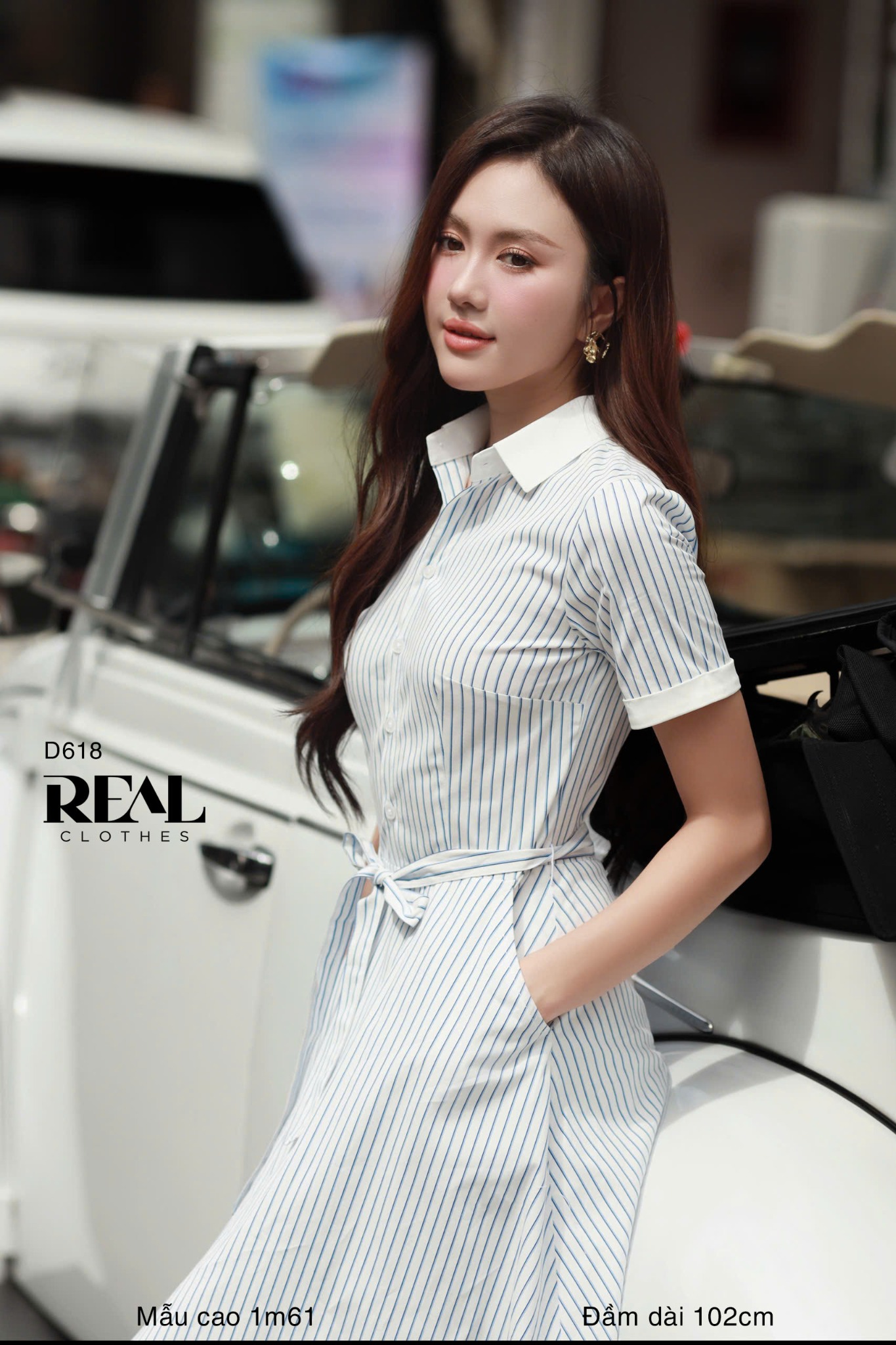 Đầm sơ mi xòe SALE