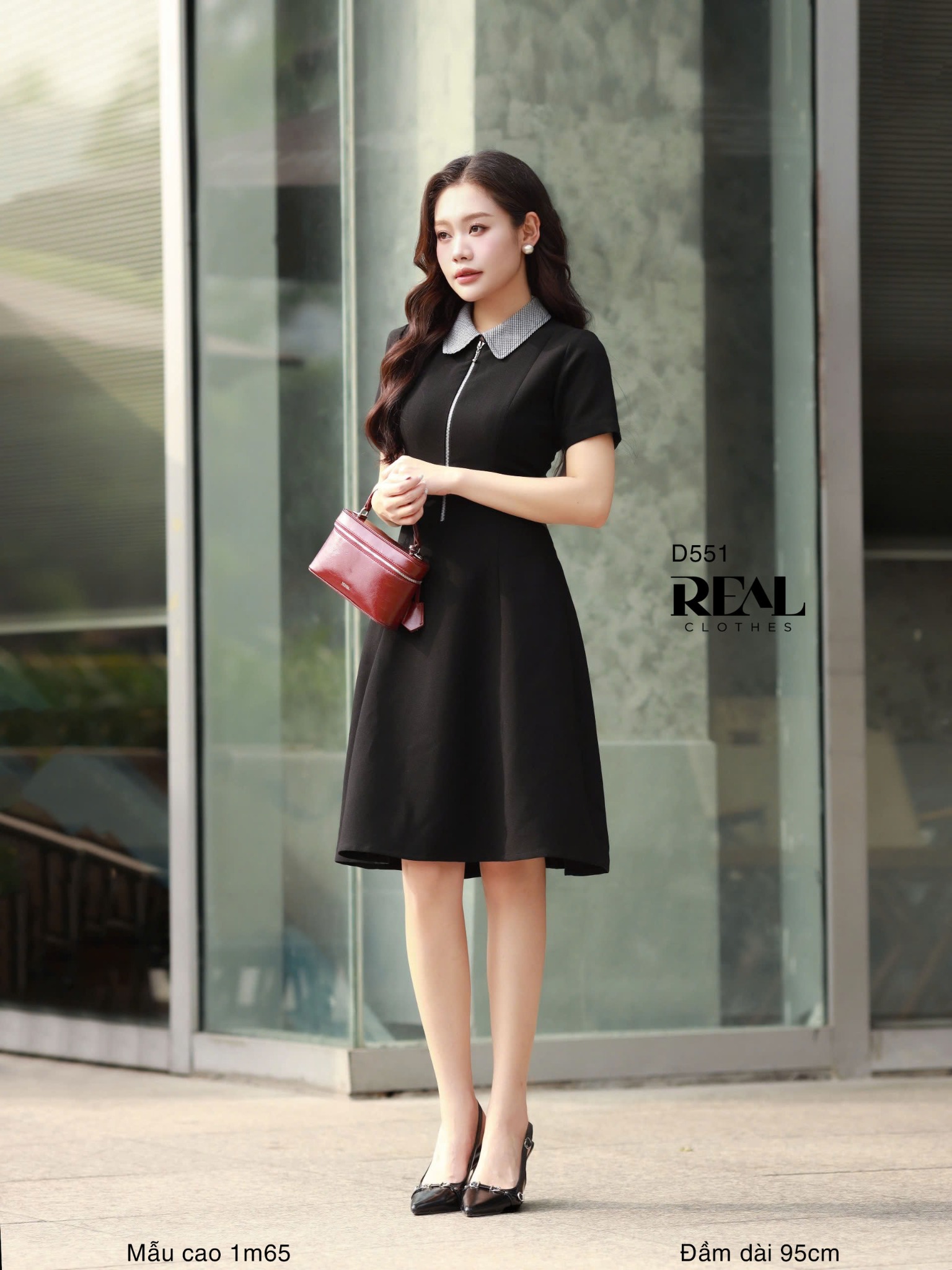 Đầm 8 mảnh Zipper