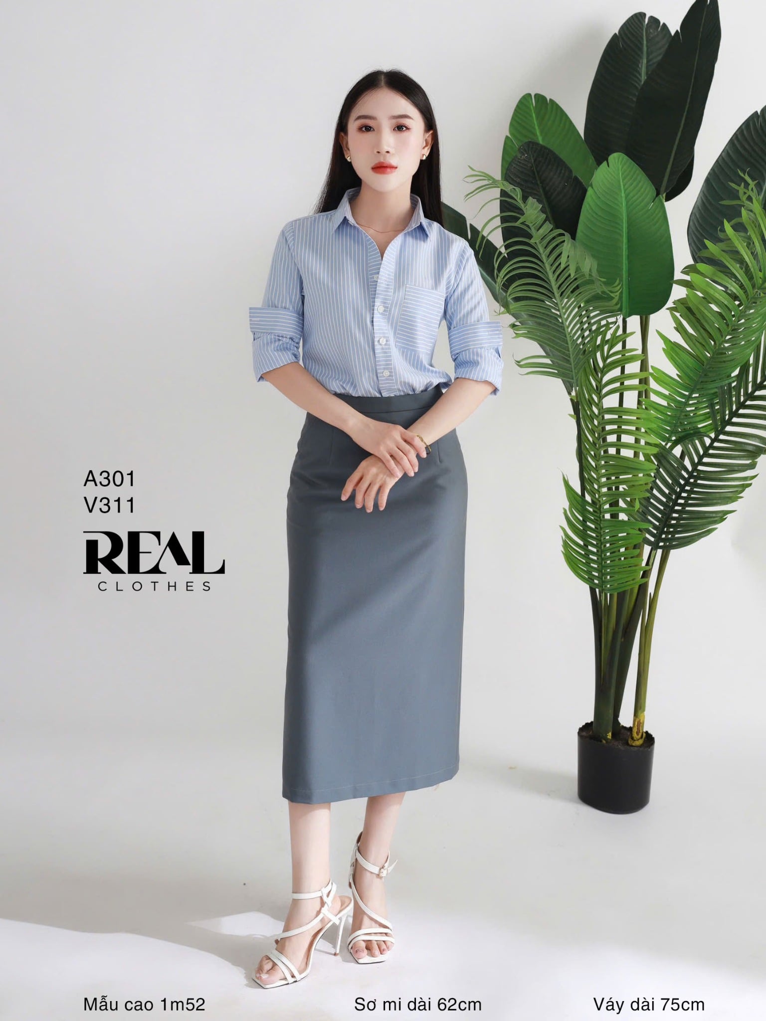 Sơ mi túi sọc