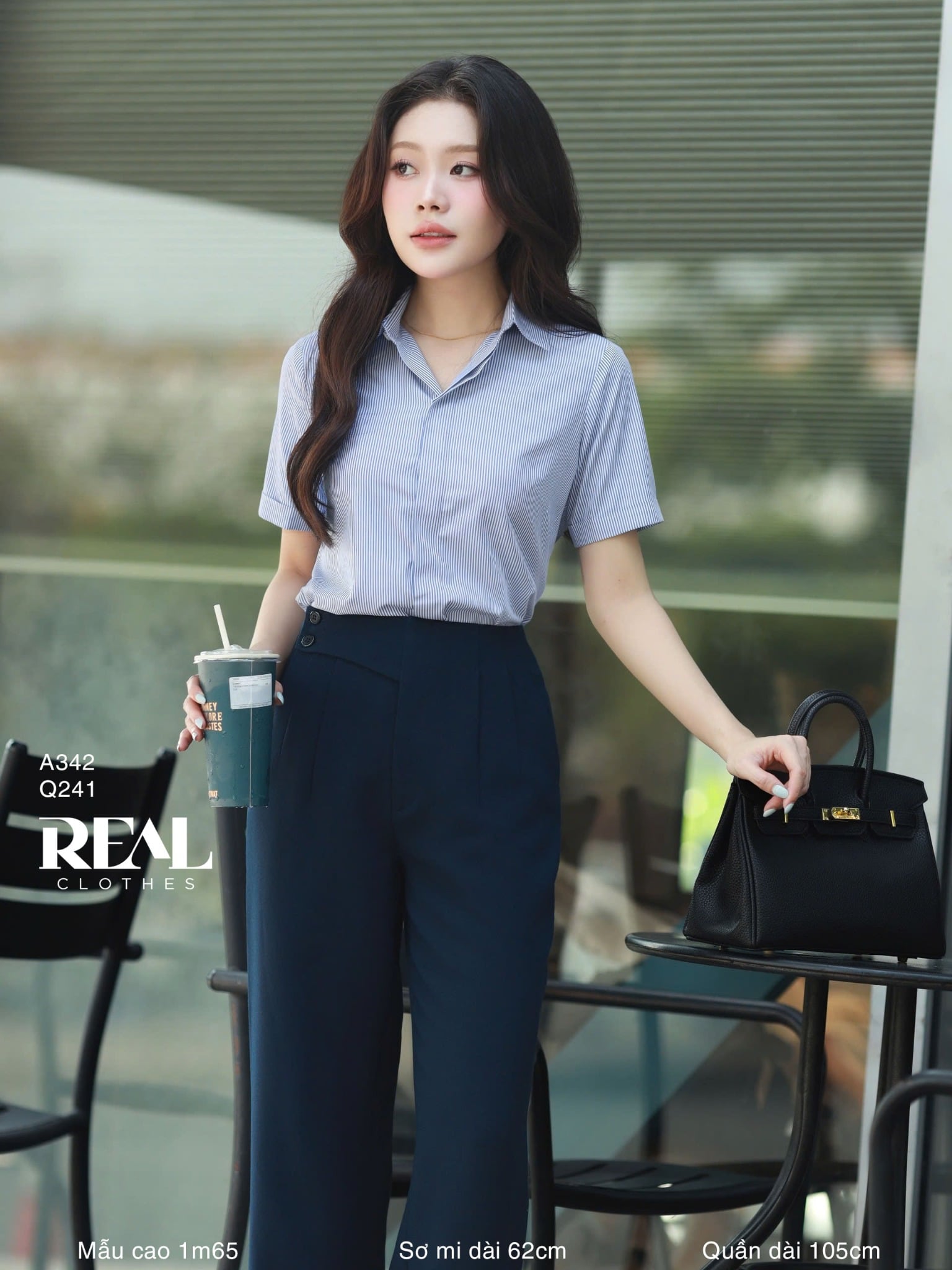 Sơ mi sọc tay đủ