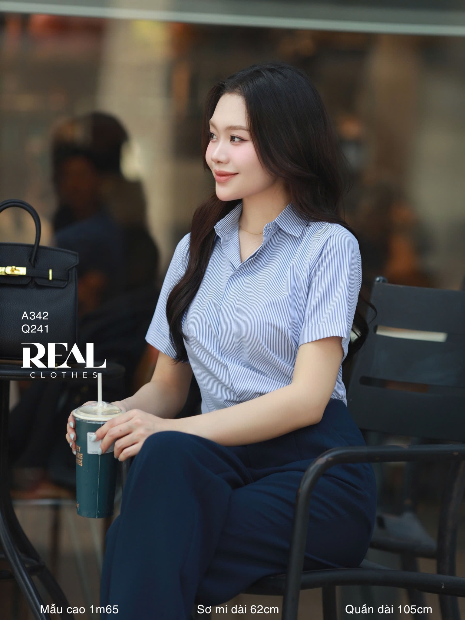 Sơ mi sọc tay đủ