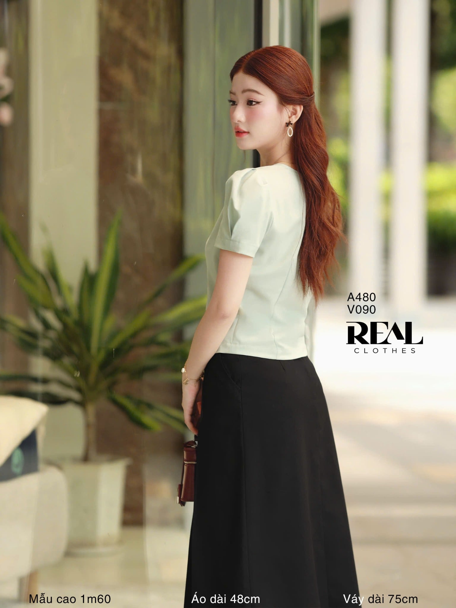 Croptop tay phồng