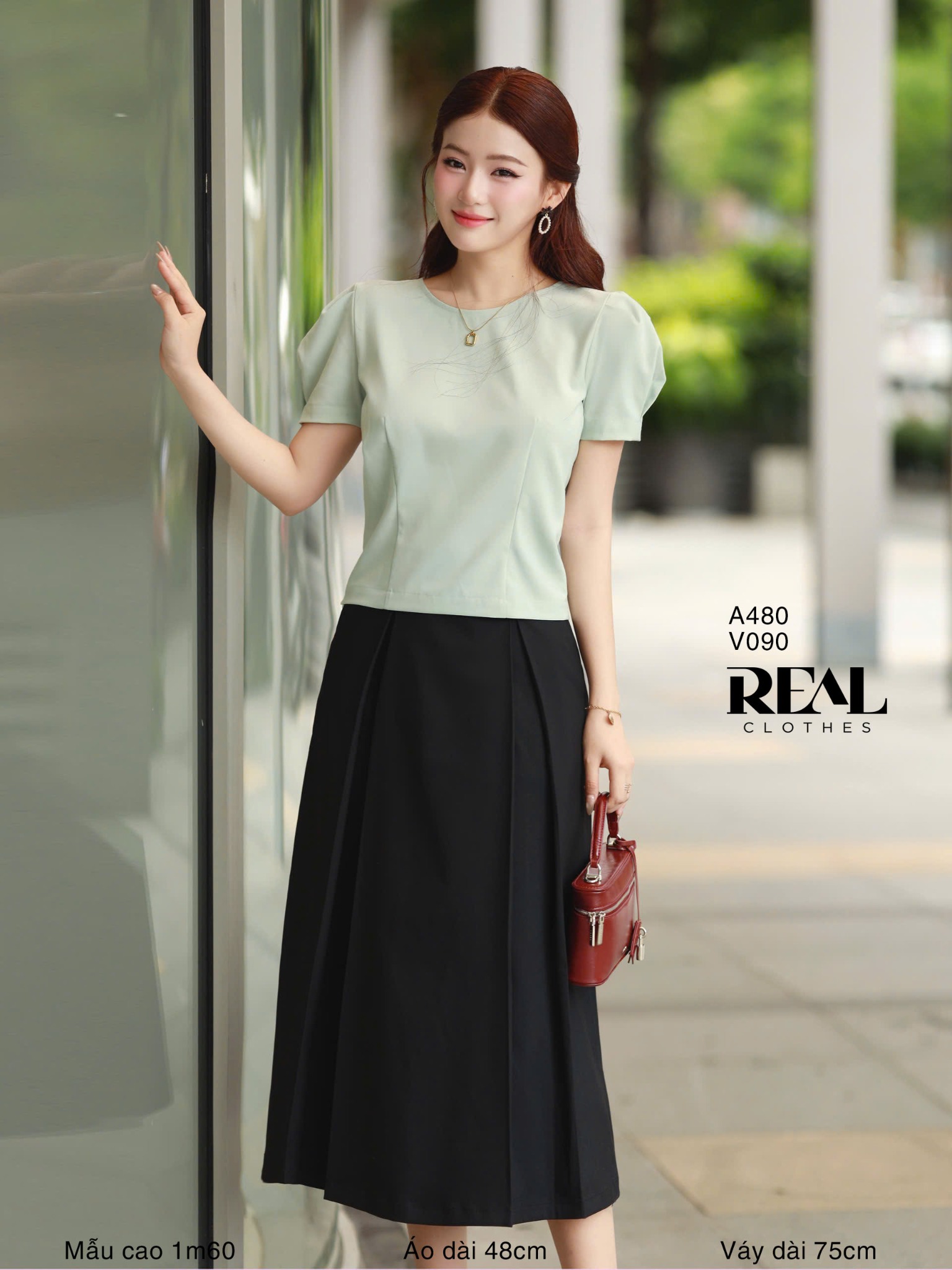 Croptop tay phồng