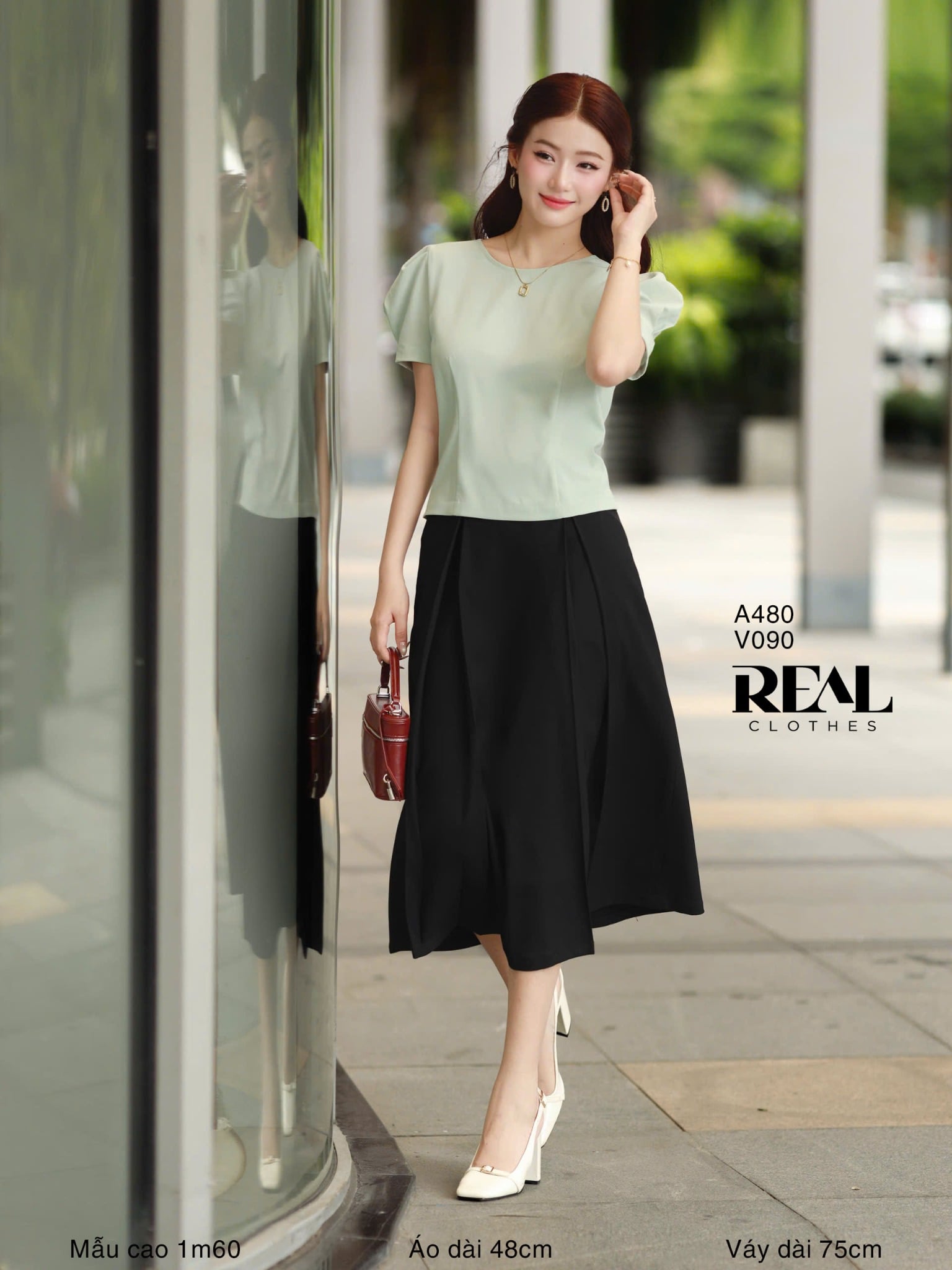 Croptop tay phồng