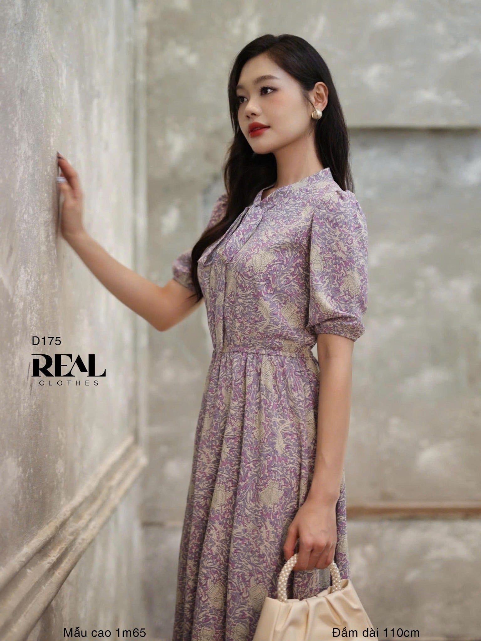 Đầm Emily hoa tím SALE