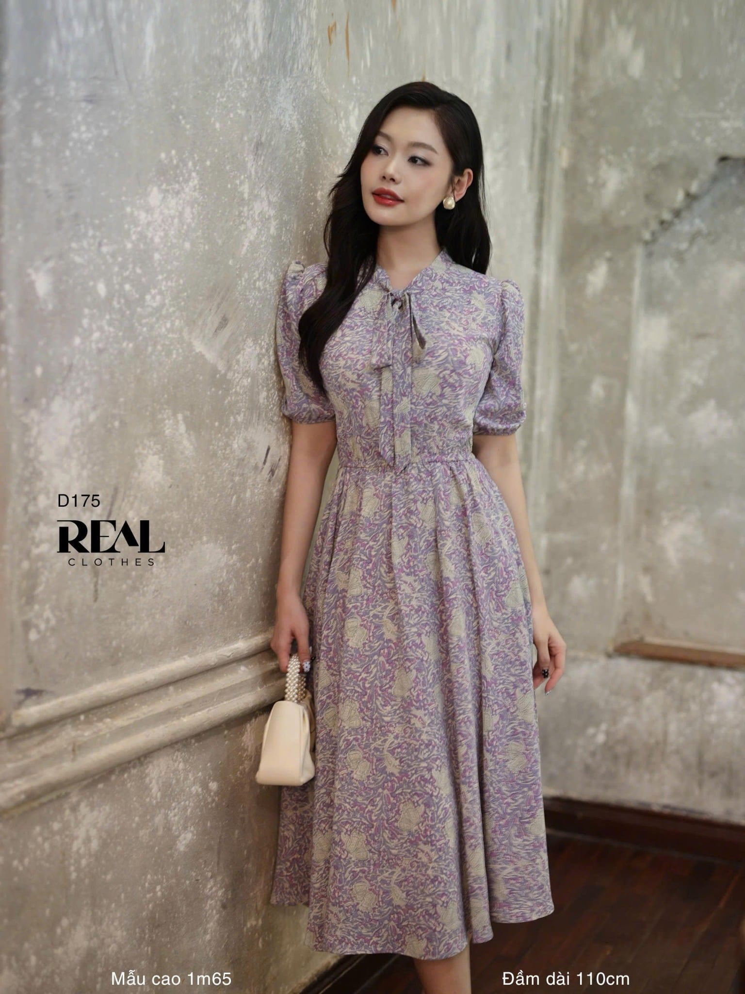 Đầm Emily hoa tím SALE