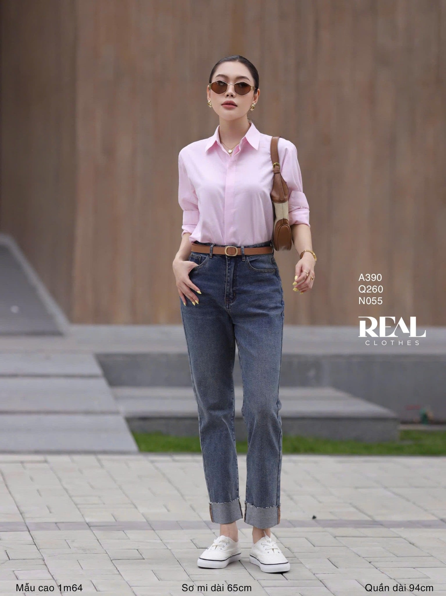 Sơ mi form rộng hồng