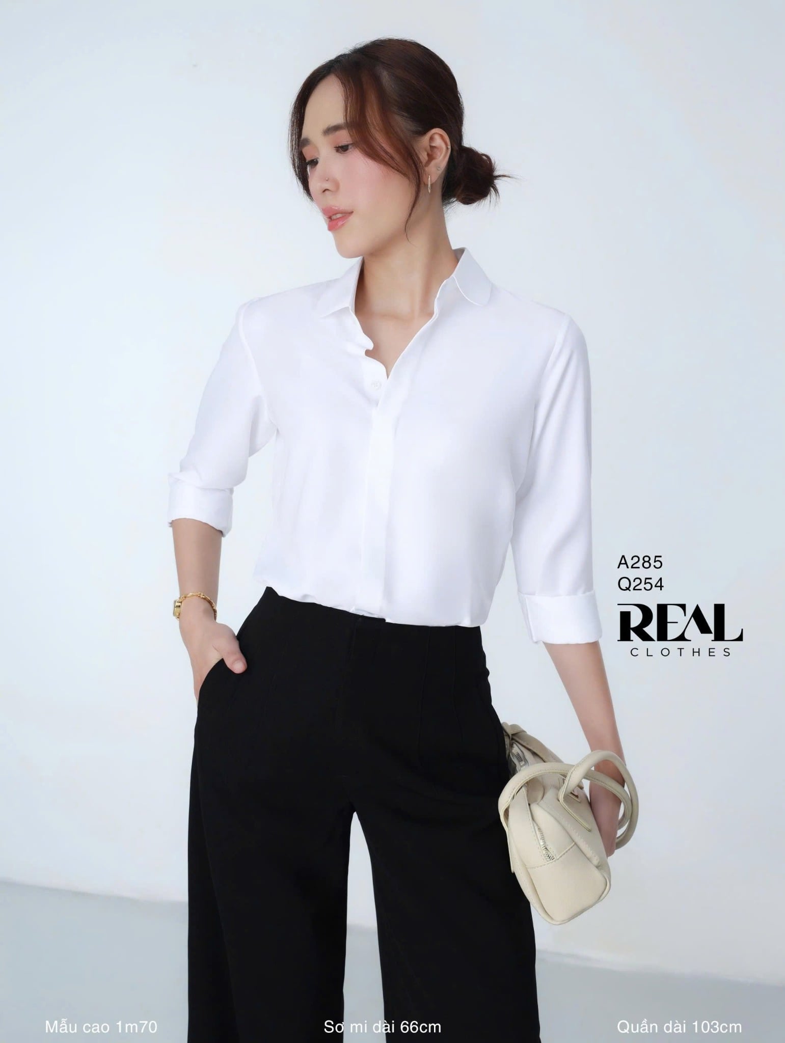  Sơ mi basic trắng 