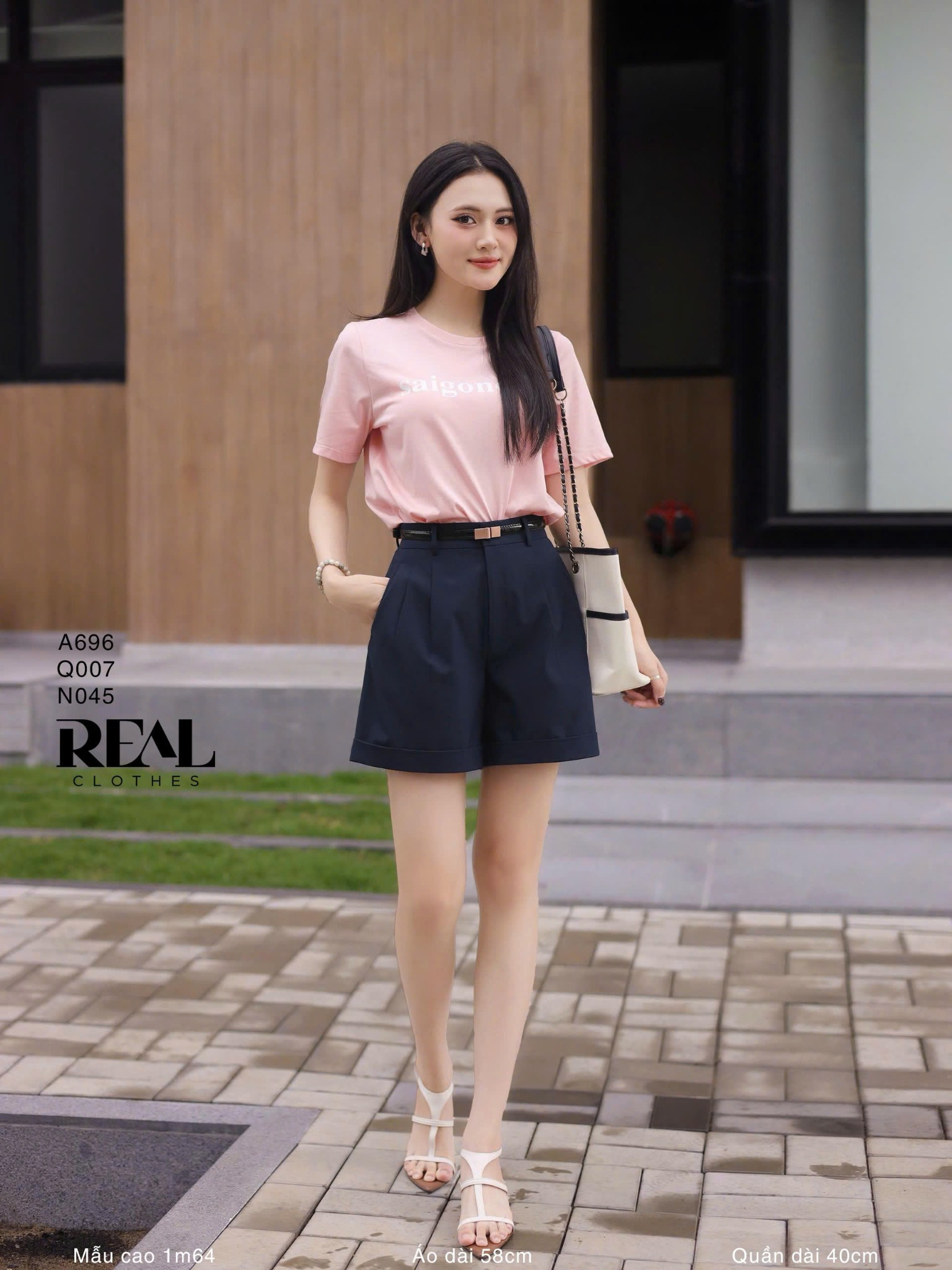 Quần short lật lai xanh đen