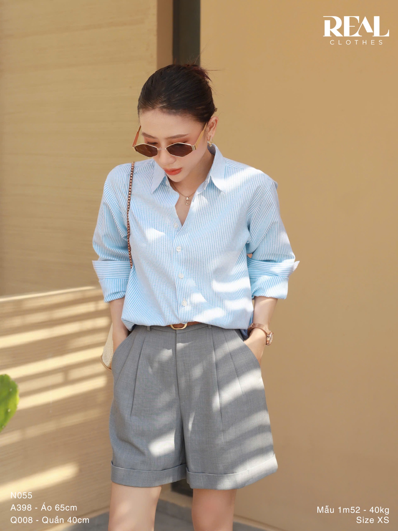 Quần short lật lai