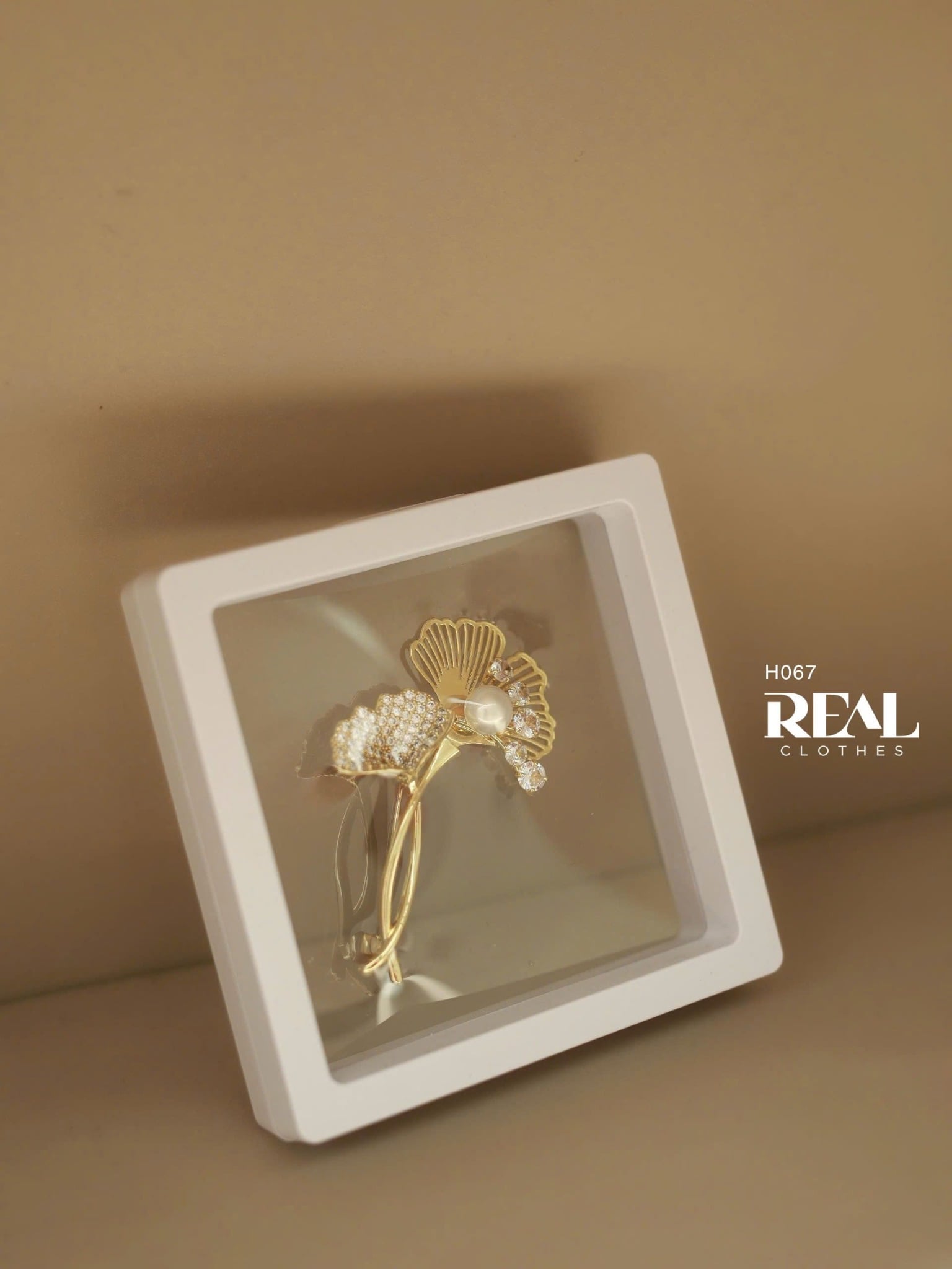 Cài áo Premium lá sen