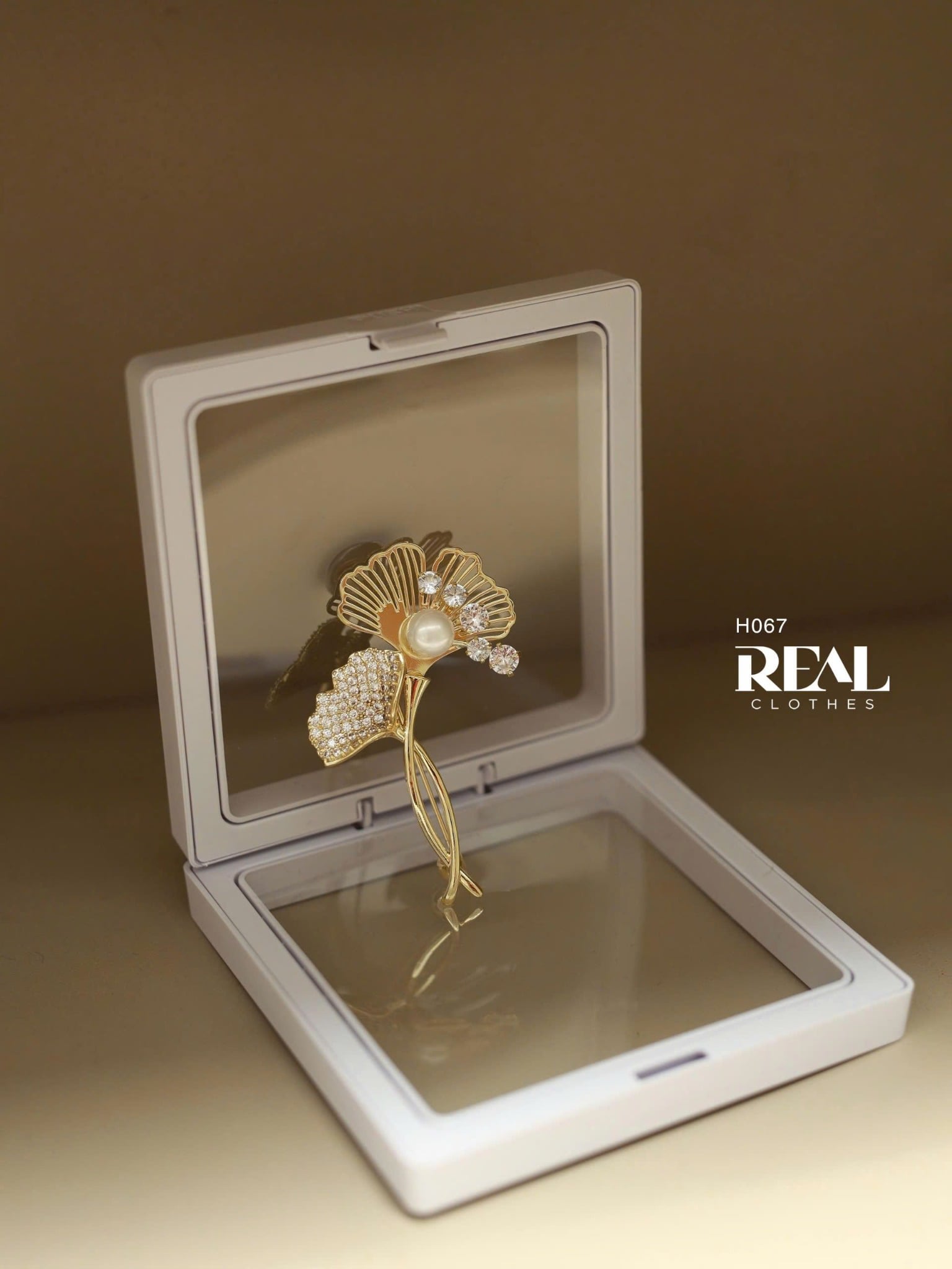 Cài áo Premium lá sen