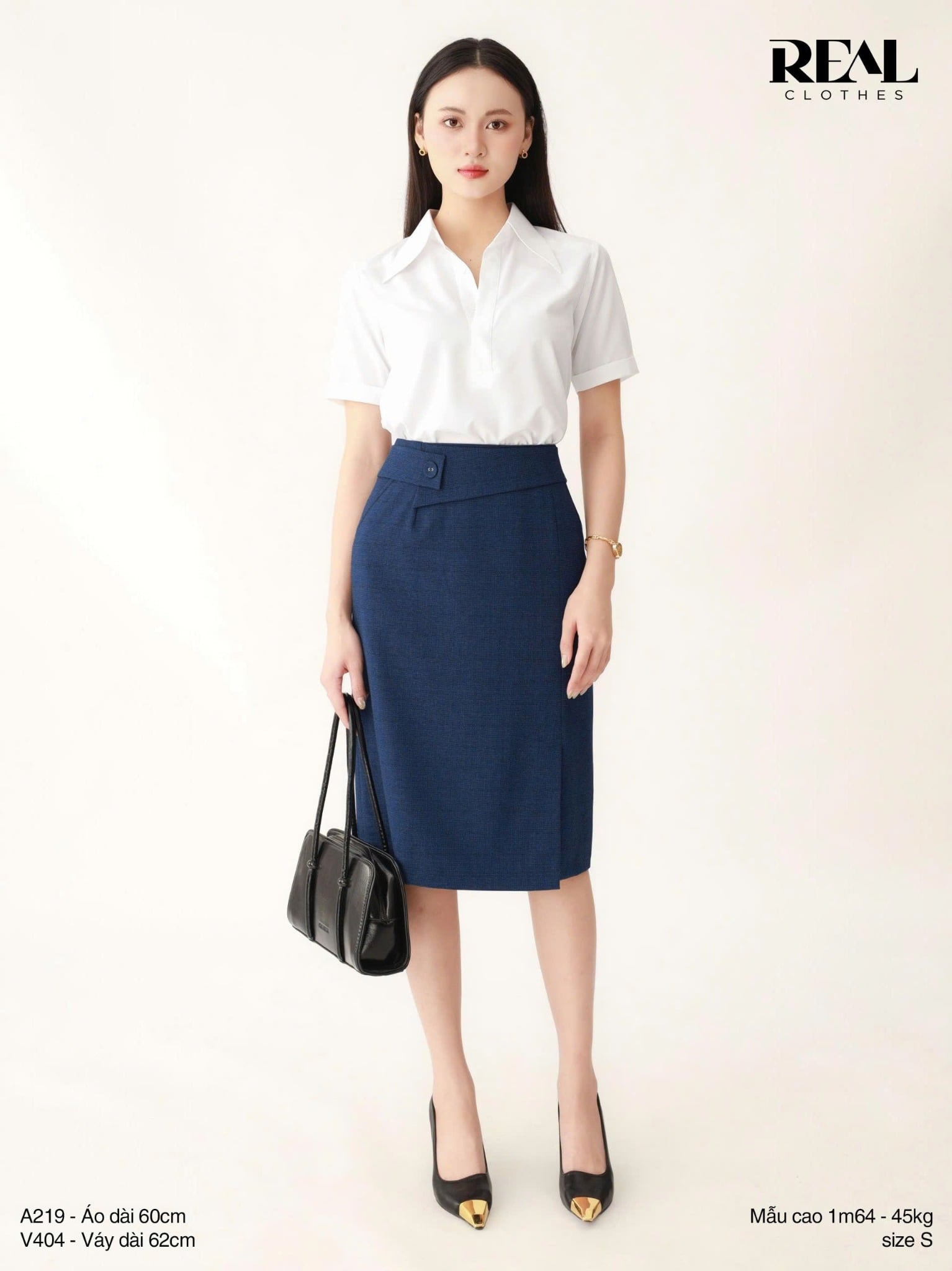 Váy Japan cách điệu navy