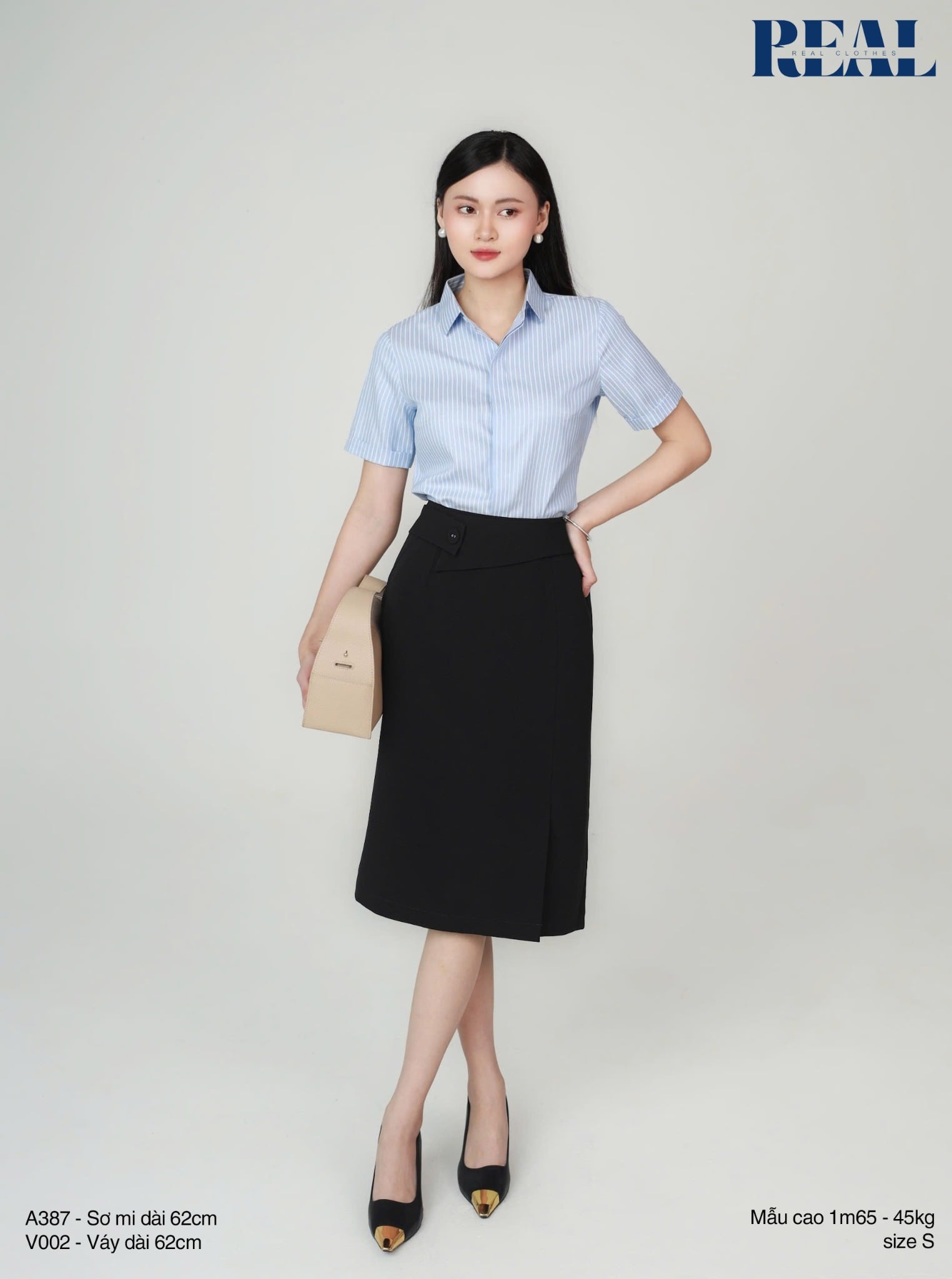 Sơ mi sọc tay đủ