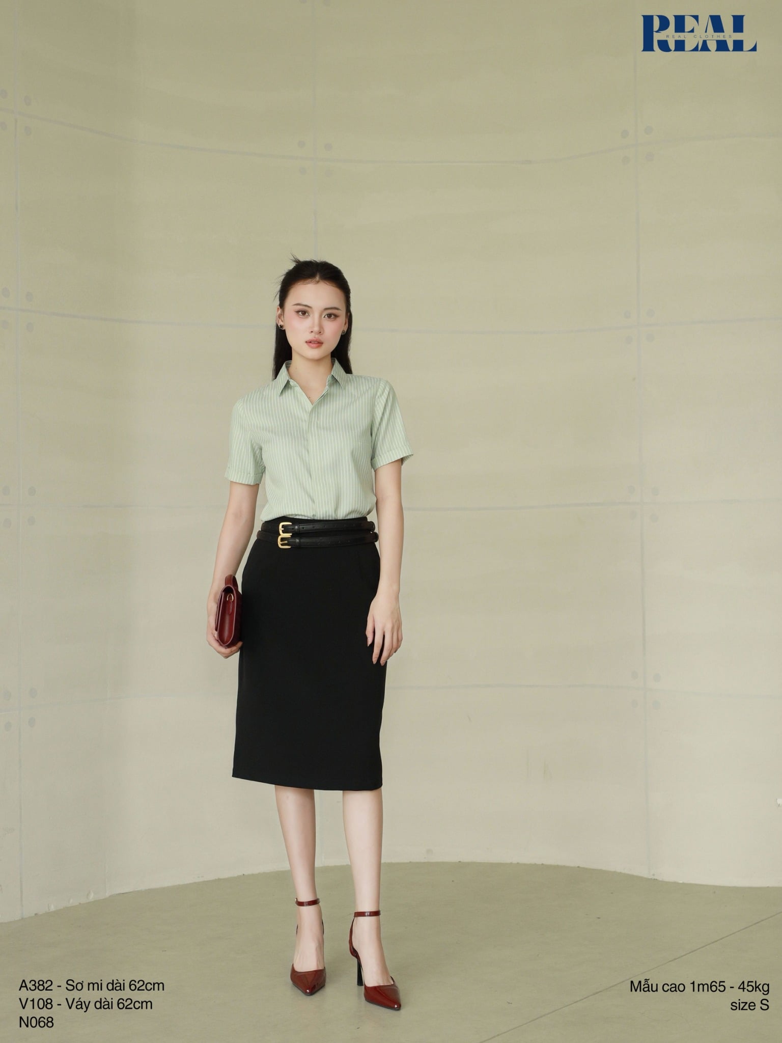 Sơ mi sọc tay đủ