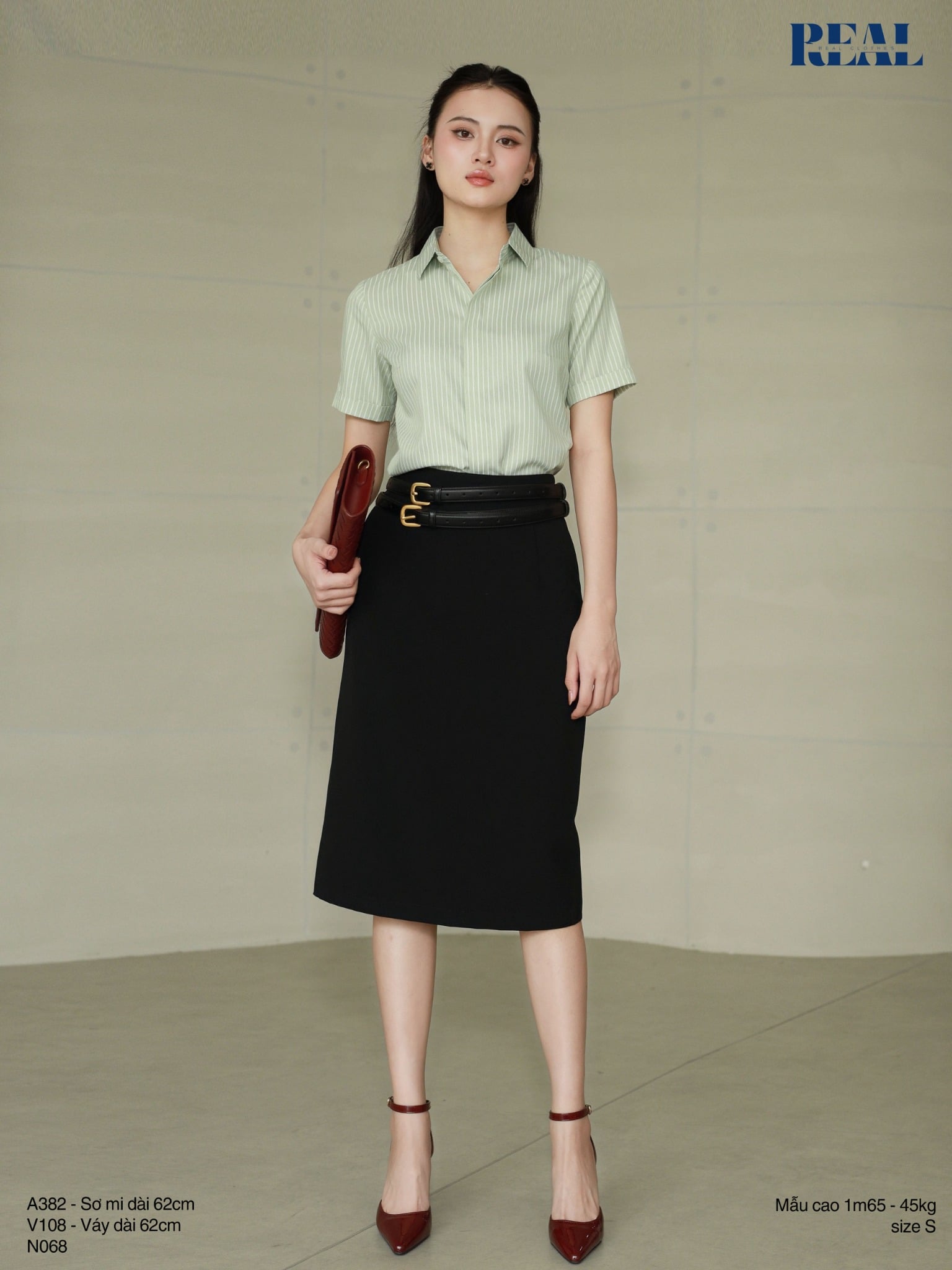 Sơ mi sọc tay đủ