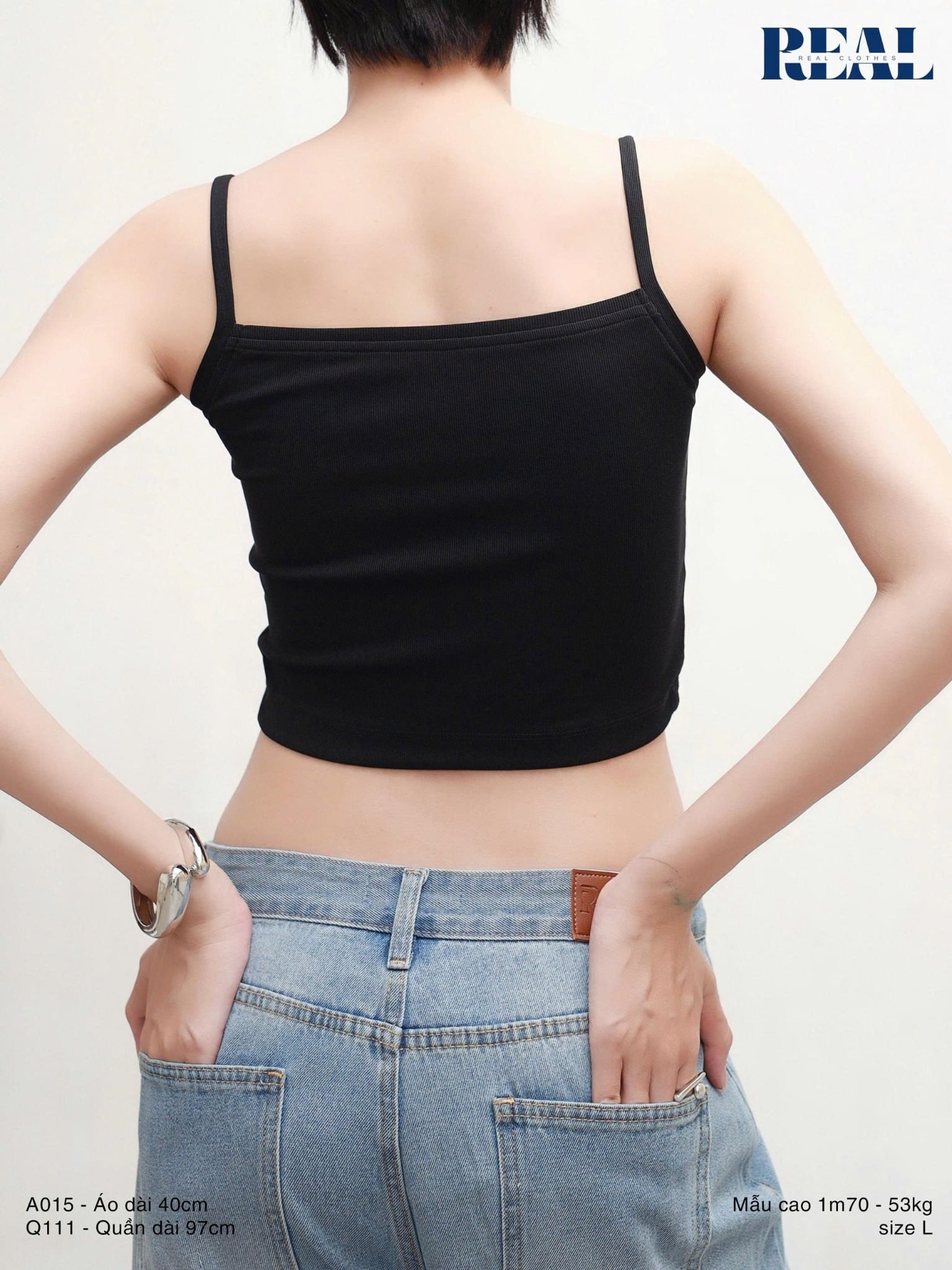 Quần Jeans suông xanh nhạt