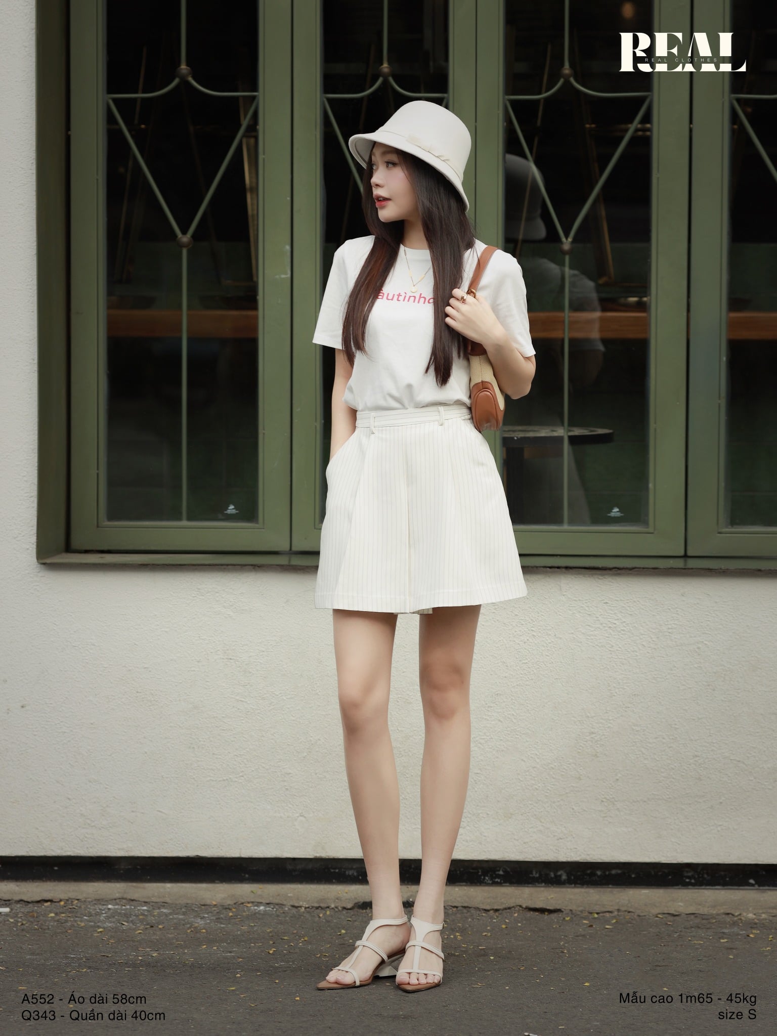 Áo thun cotton trắng GTC