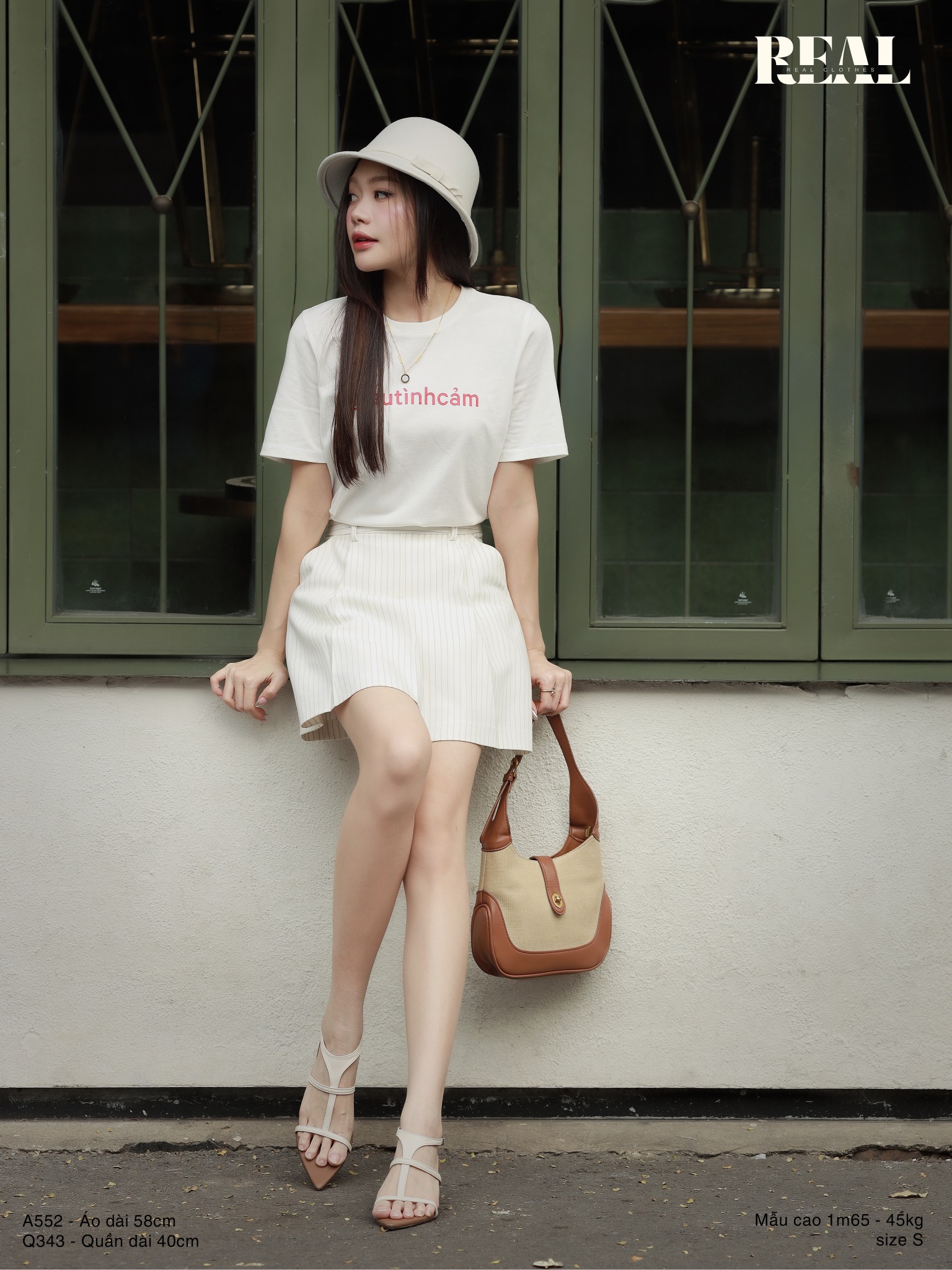 Áo thun cotton trắng GTC