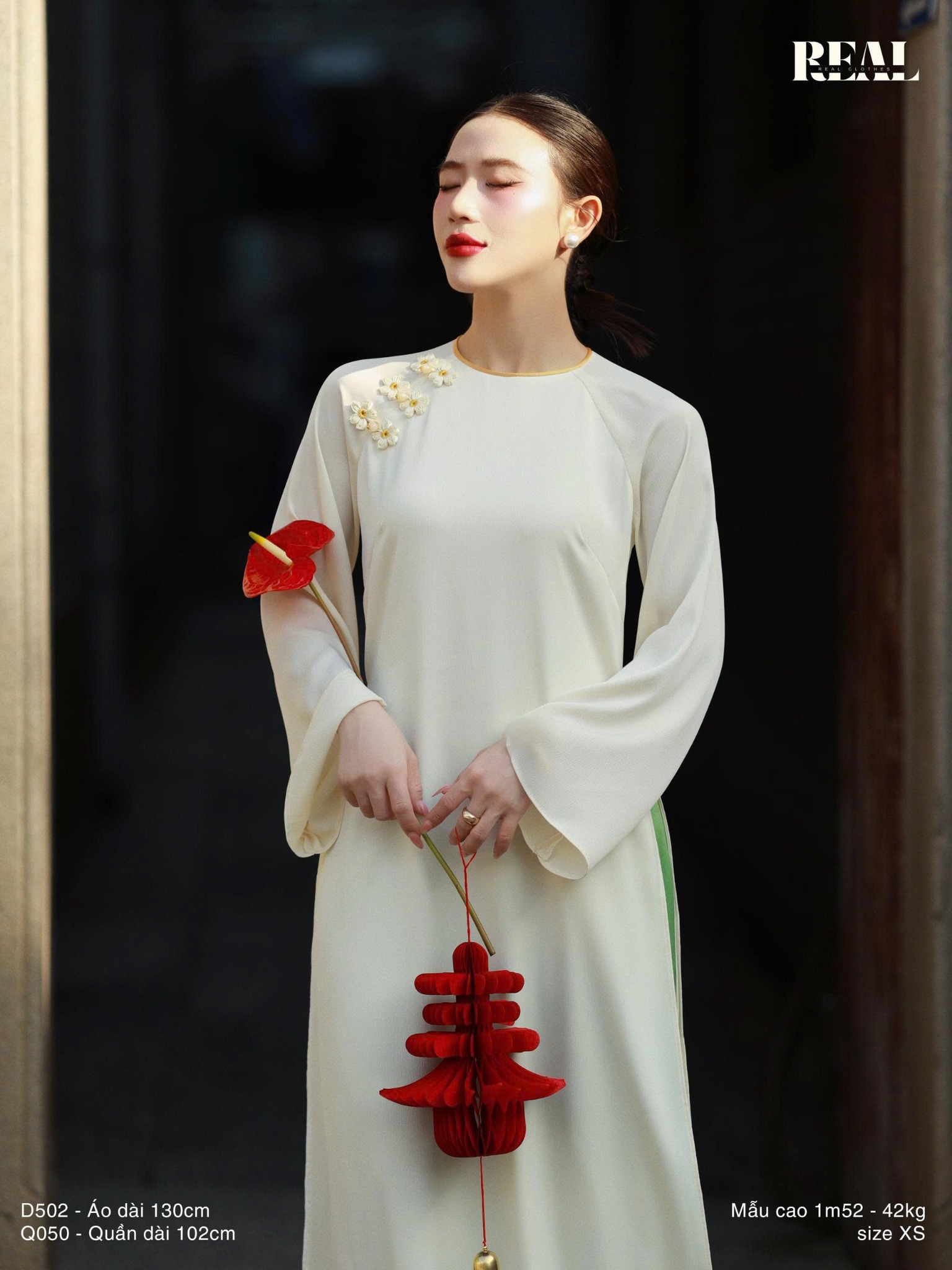 Áo dài 2 tà Nắng Mai