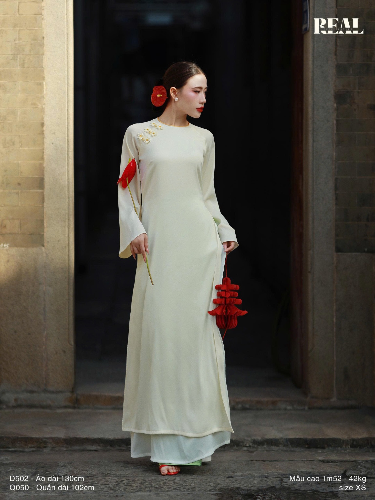 Áo dài 2 tà Nắng Mai