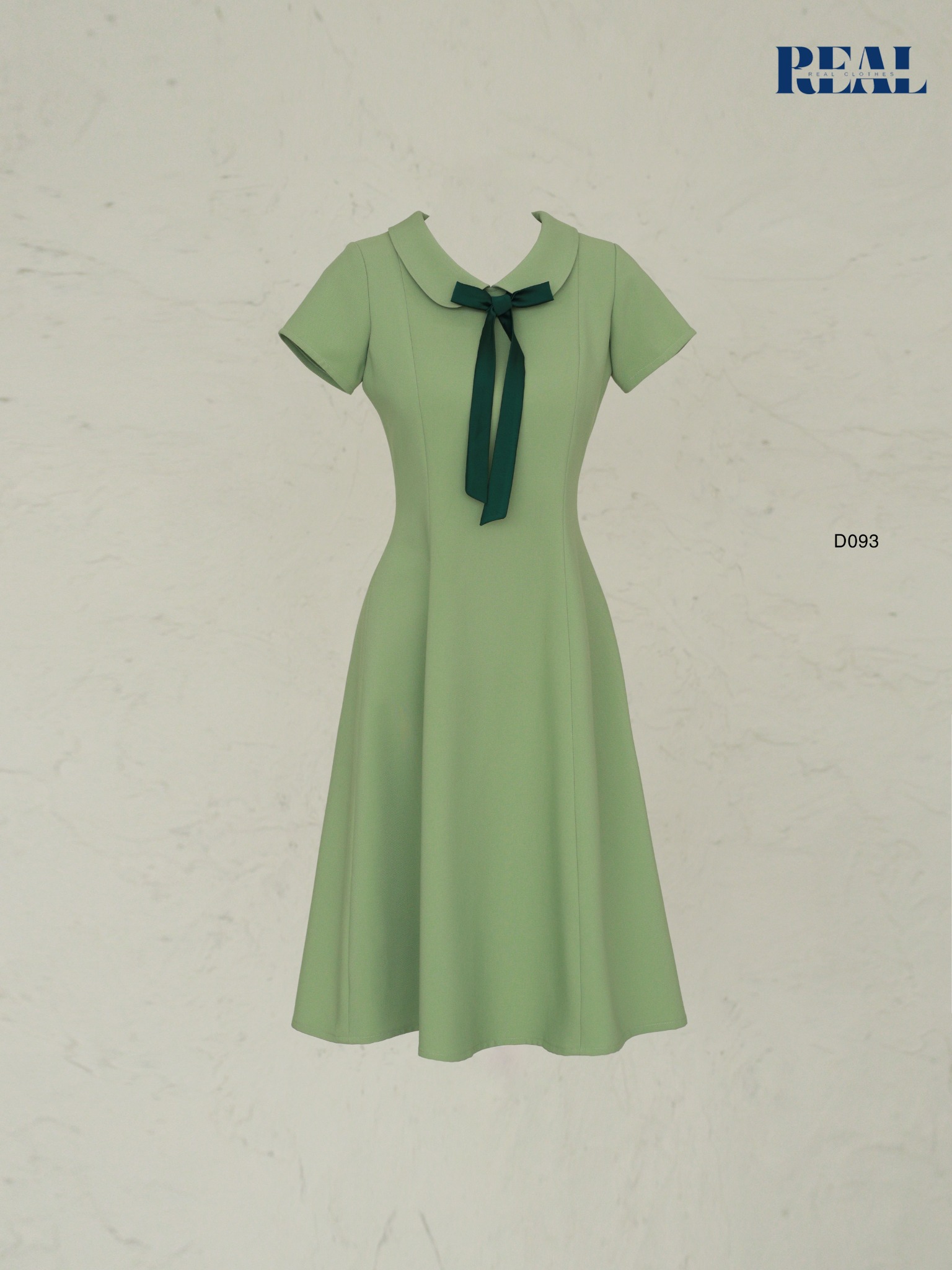 Đầm 8 mảnh cổ lá sen