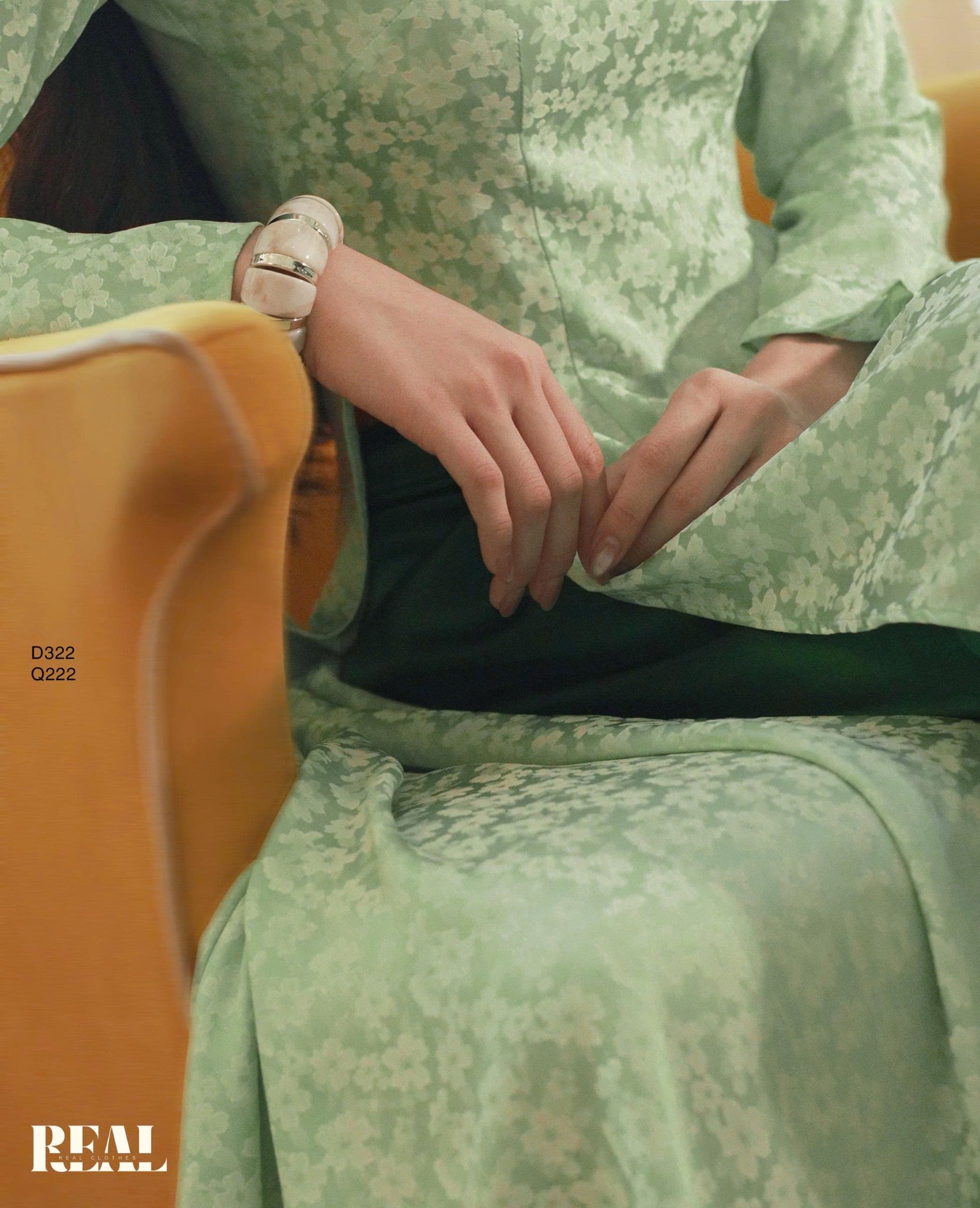 Áo dài truyền thống Nhã An tay dài