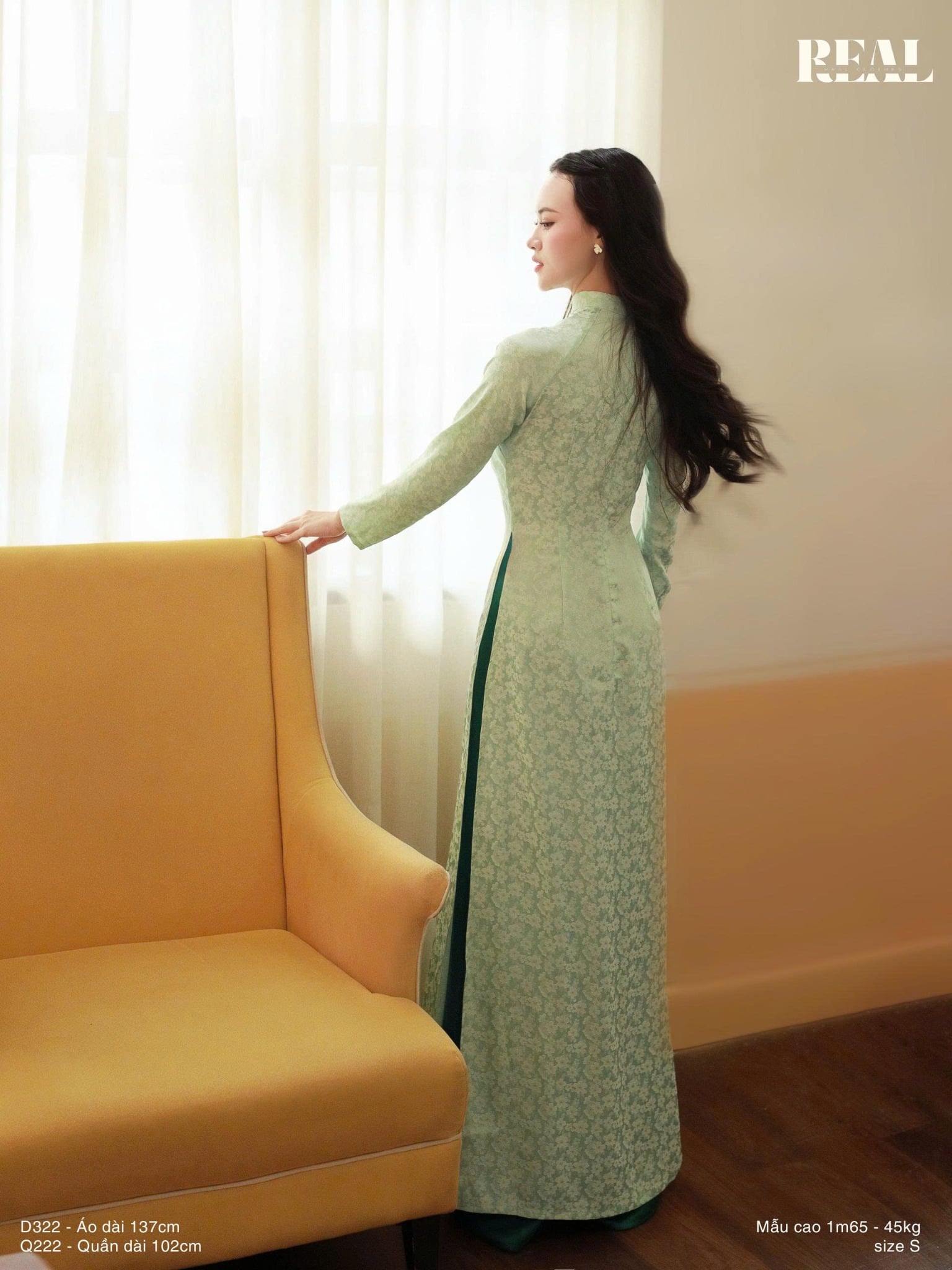 Áo dài truyền thống Nhã An tay dài