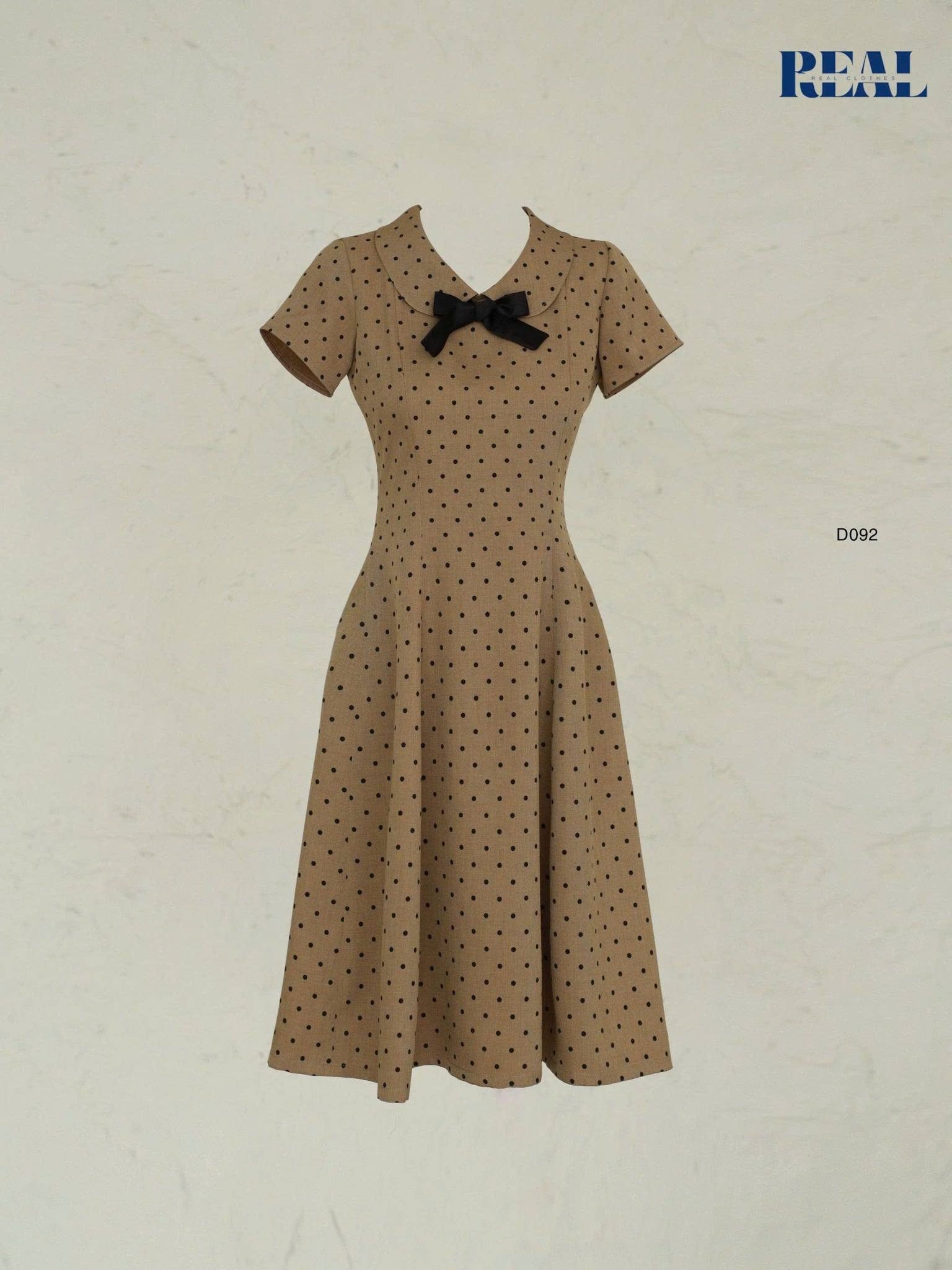 Đầm 8 mảnh cổ lá sen