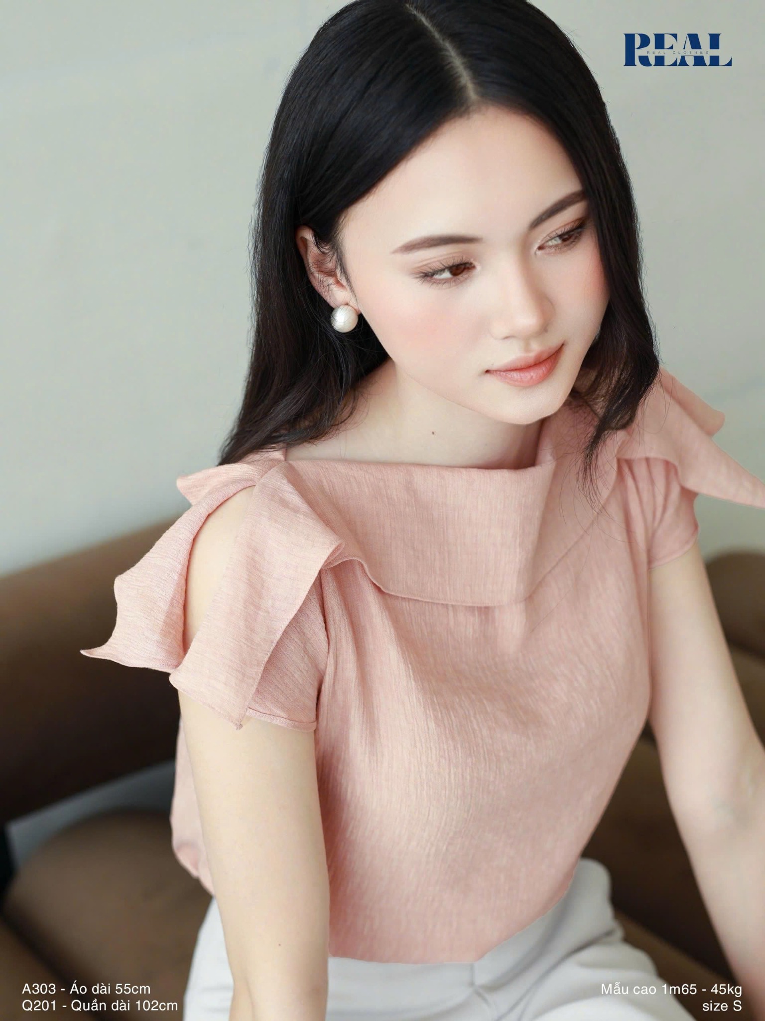  Áo Ruby hồng ruốc 