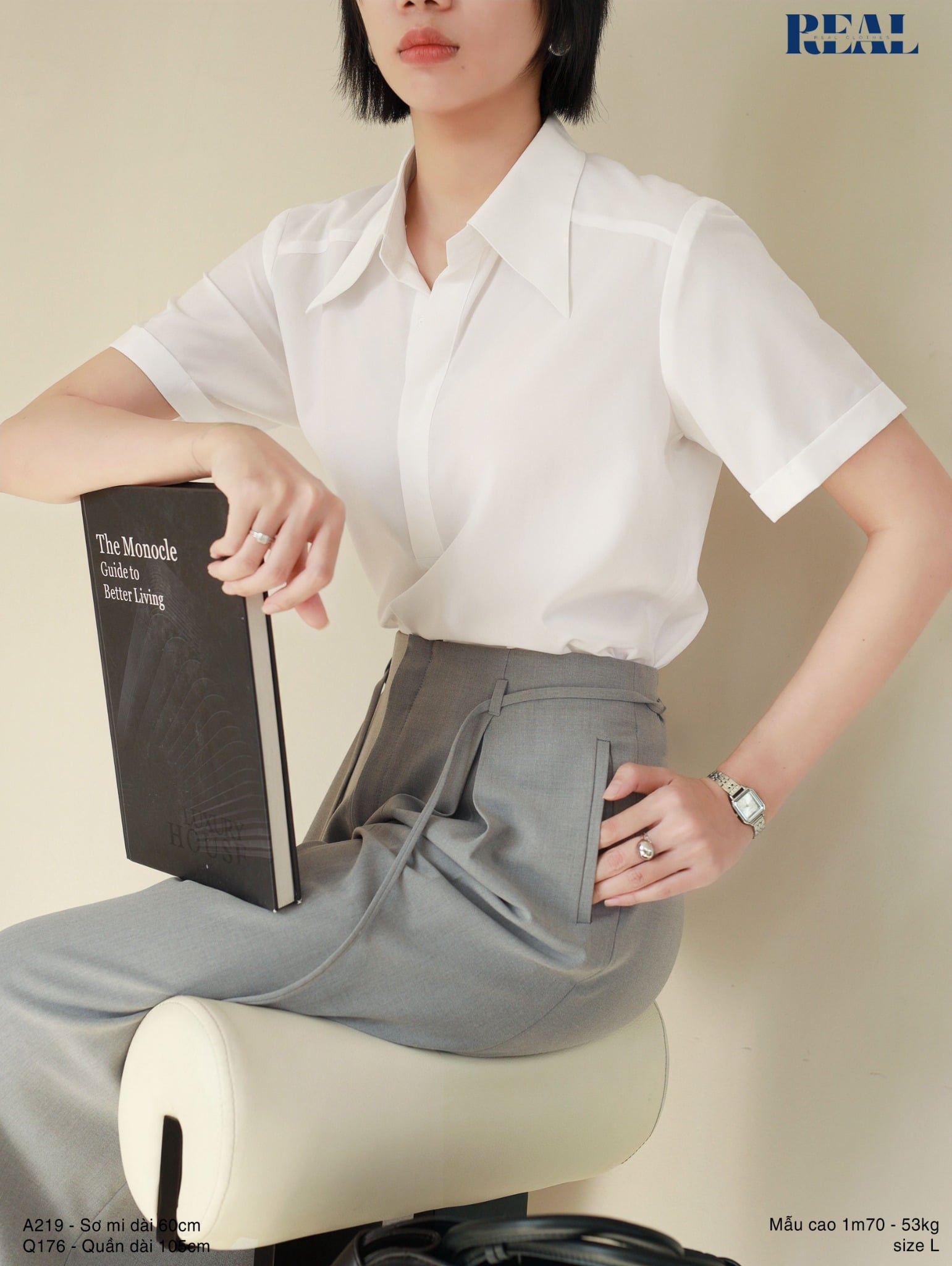 Sơ mi Anna tay đủ