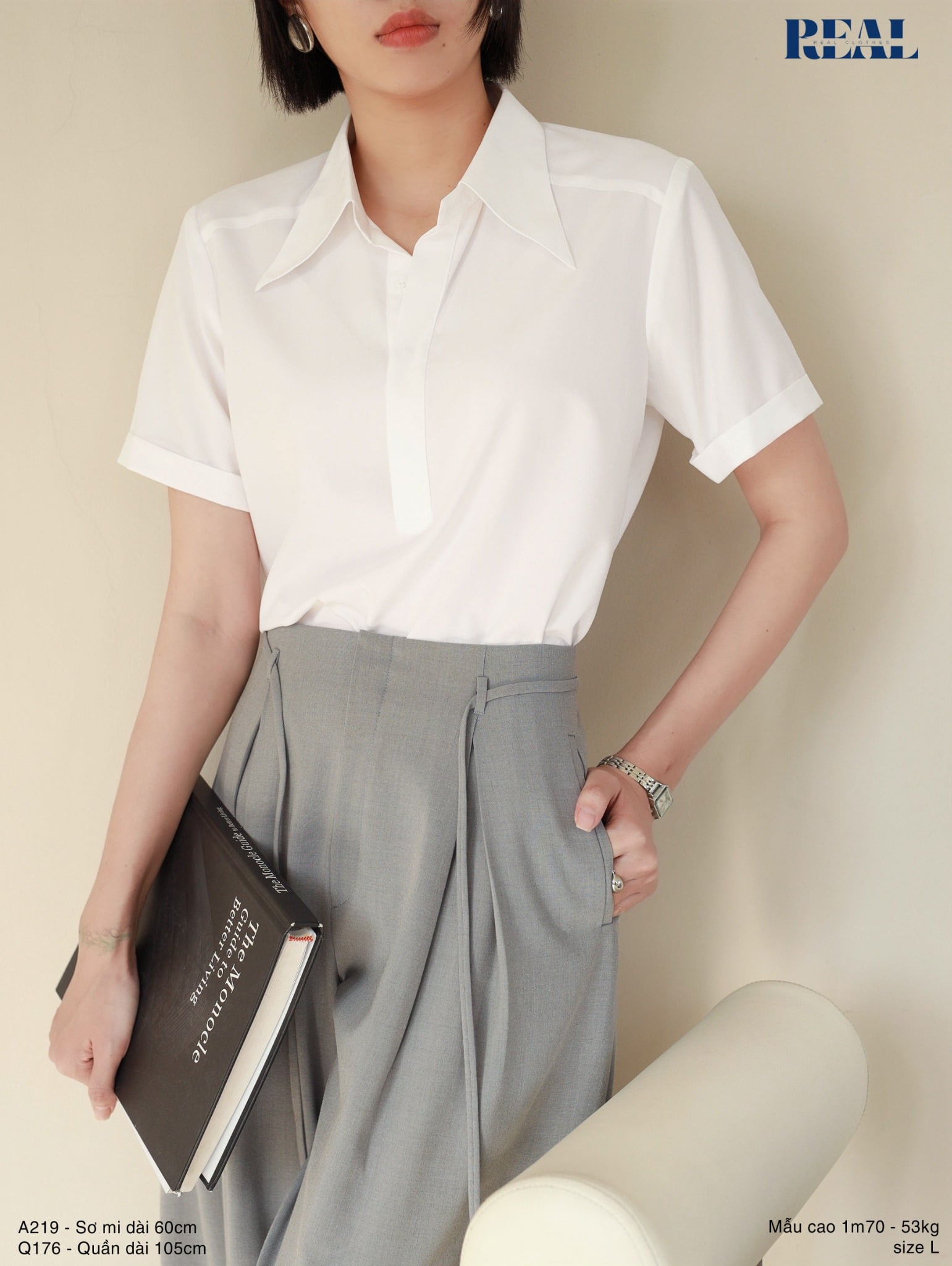 Sơ mi Anna tay đủ