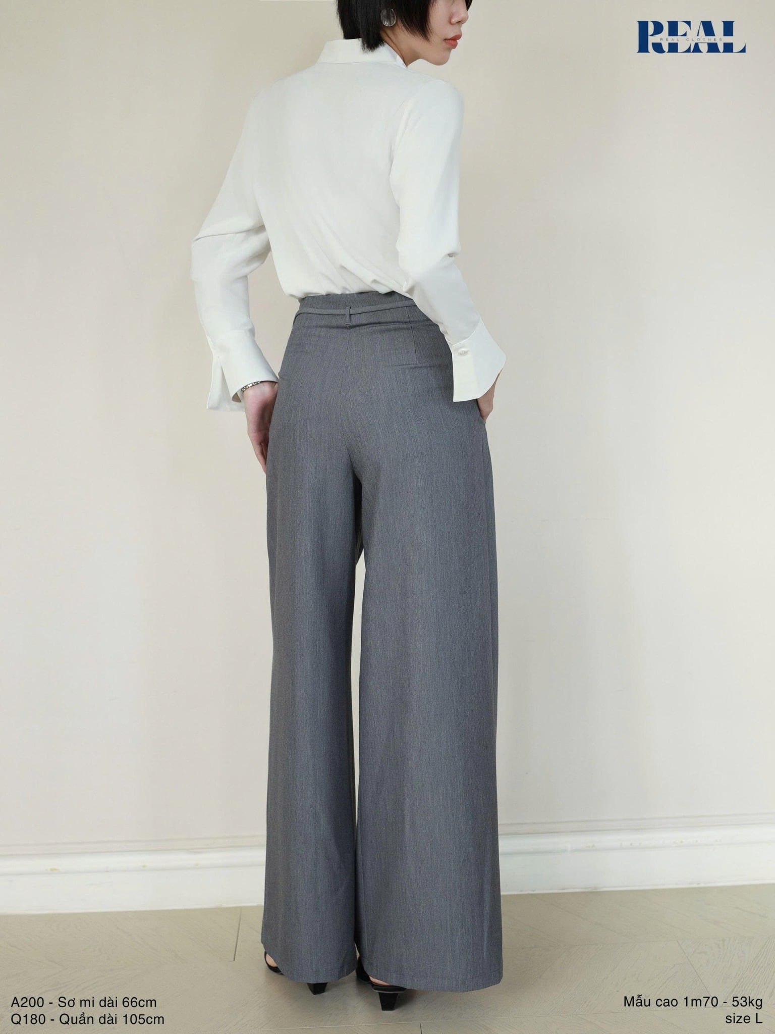 Sơ mi tay loe trắng