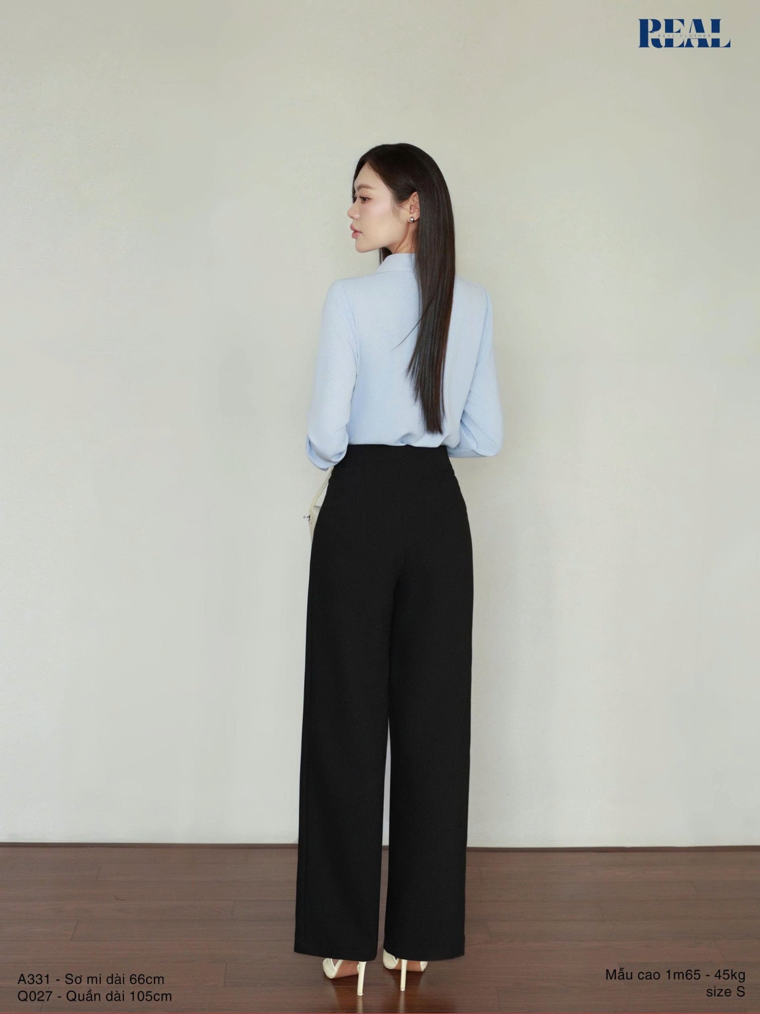 Quần suông Tokyo nút